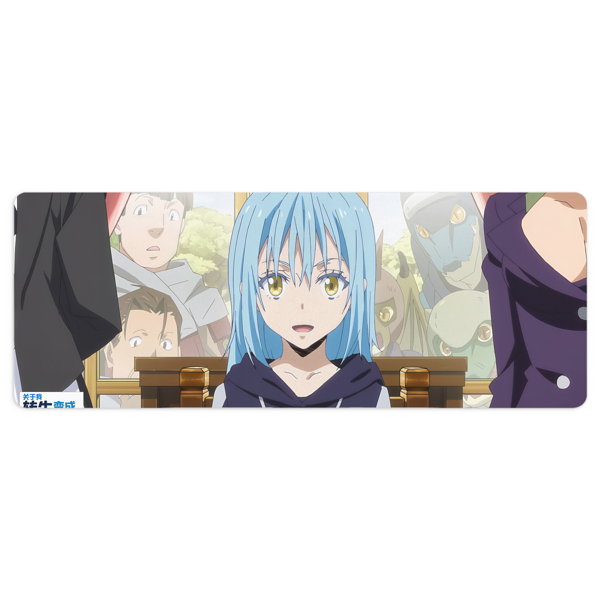 （画像用） 転スラ Regarding Reincarnated to Slime ステッチ加工 大判デスクマット／滑り止めマウスパッド