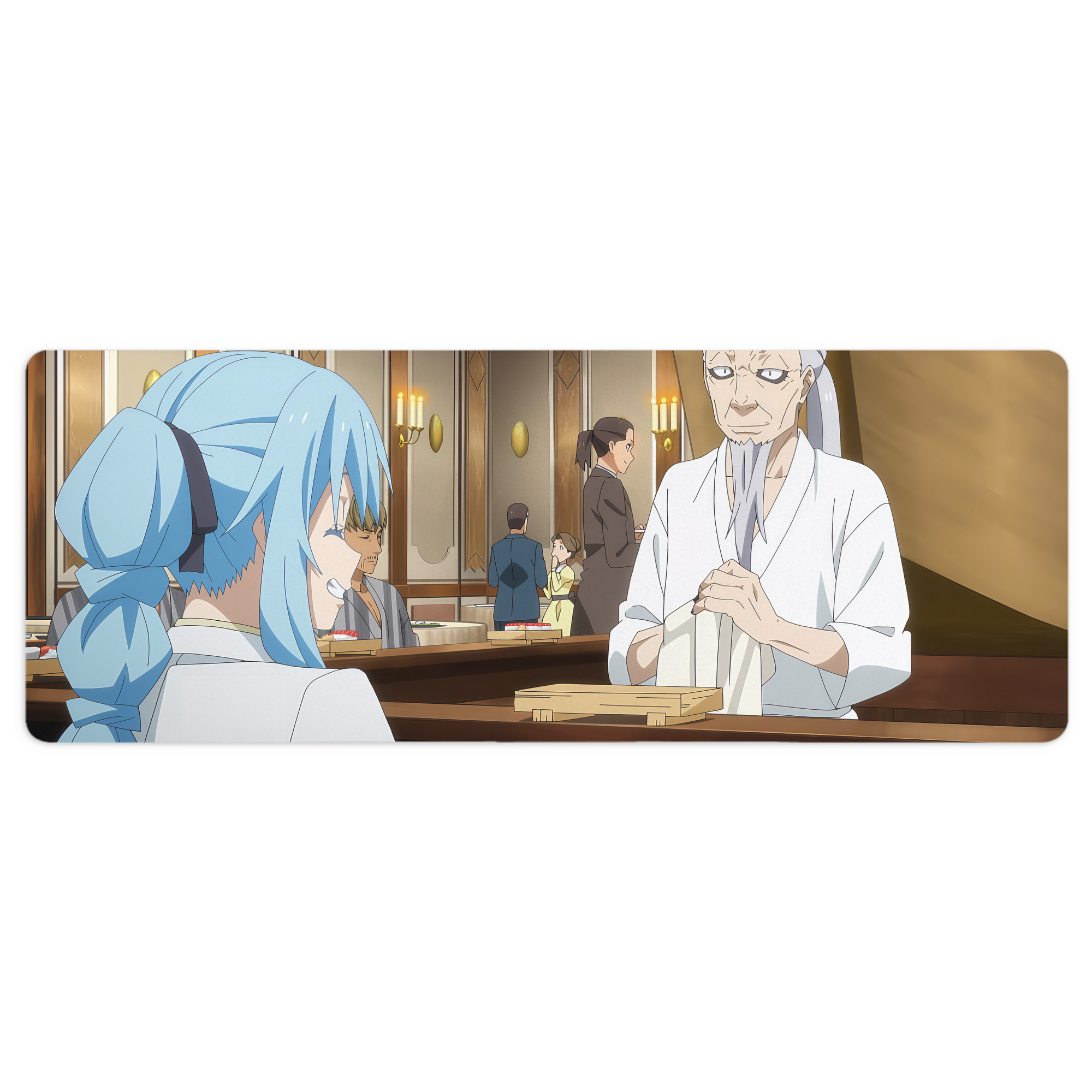 （画像用） 転スラ Regarding Reincarnated to Slime ステッチ加工 大判デスクマット／滑り止めマウスパッド