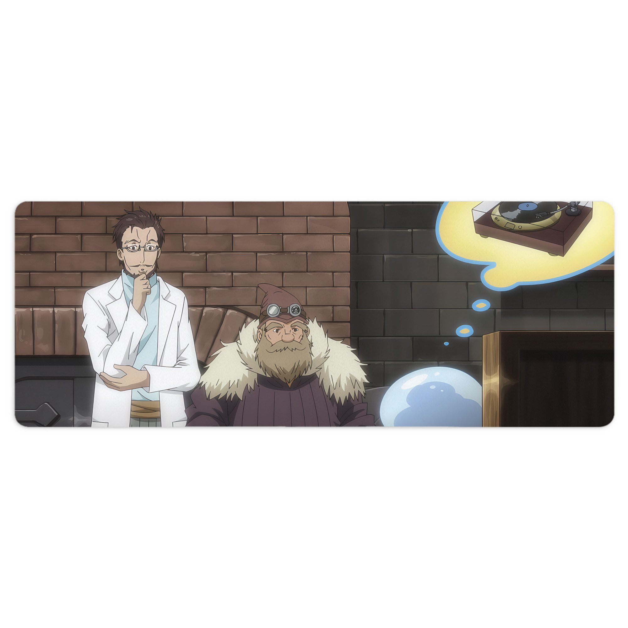 （画像用） 転スラ Regarding Reincarnated to Slime ステッチ加工 大判デスクマット／滑り止めマウスパッド