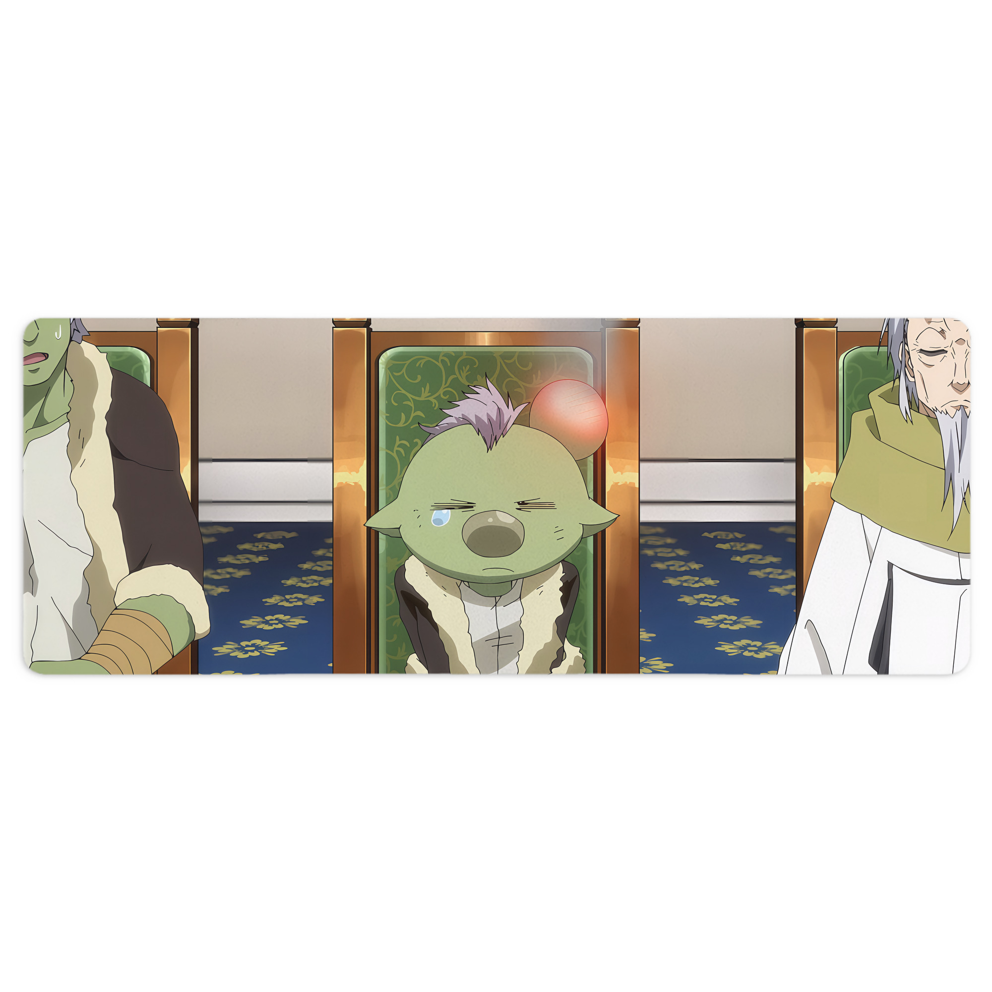 （画像用） 転スラ Regarding Reincarnated to Slime ステッチ加工 大判デスクマット／滑り止めマウスパッド