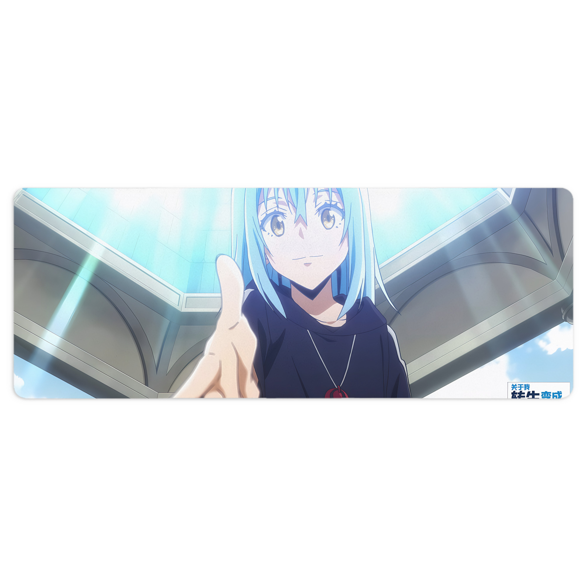 （画像用） 転スラ Regarding Reincarnated to Slime ステッチ加工 大判デスクマット／滑り止めマウスパッド