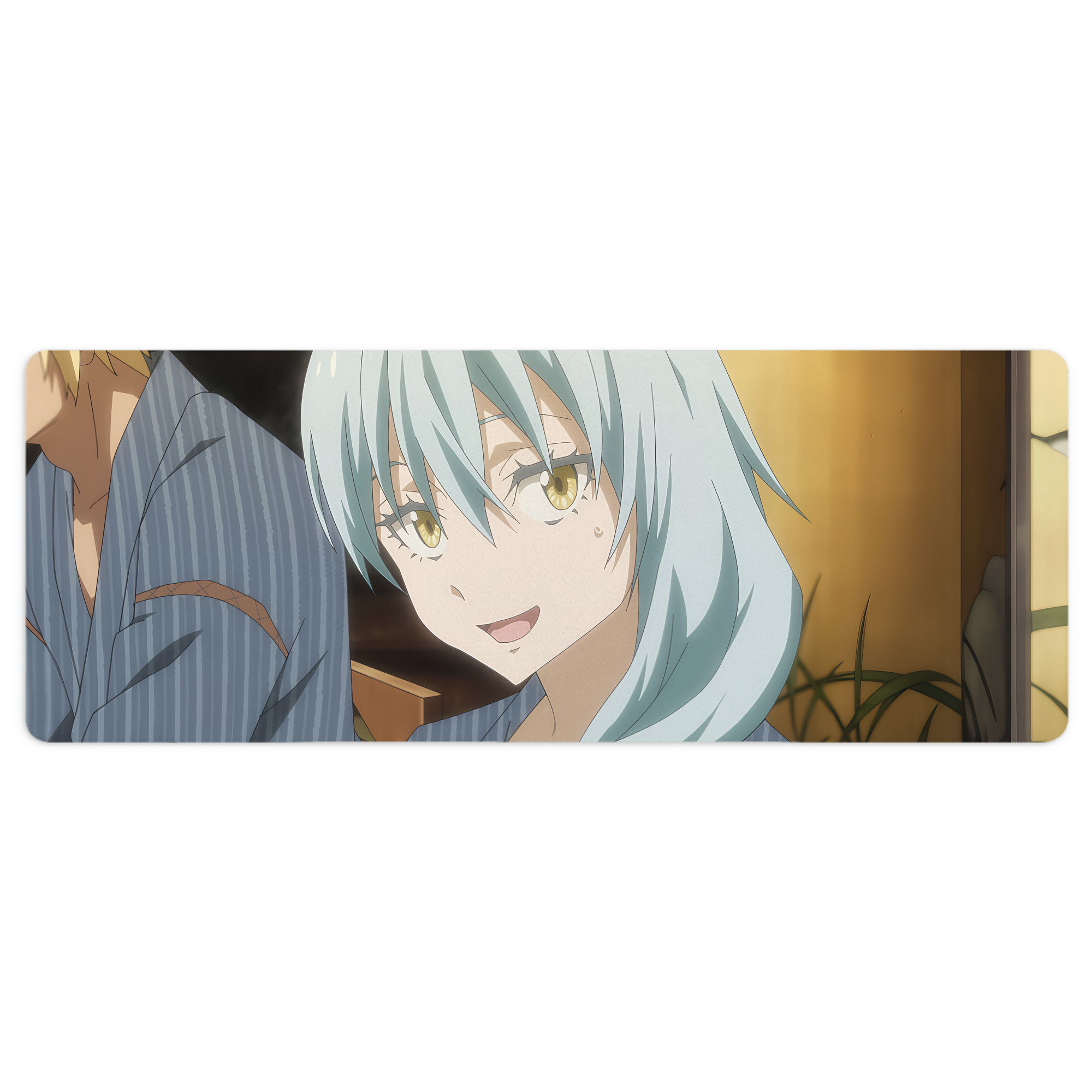 （画像用） 転スラ Regarding Reincarnated to Slime ステッチ加工 大判デスクマット／滑り止めマウスパッド