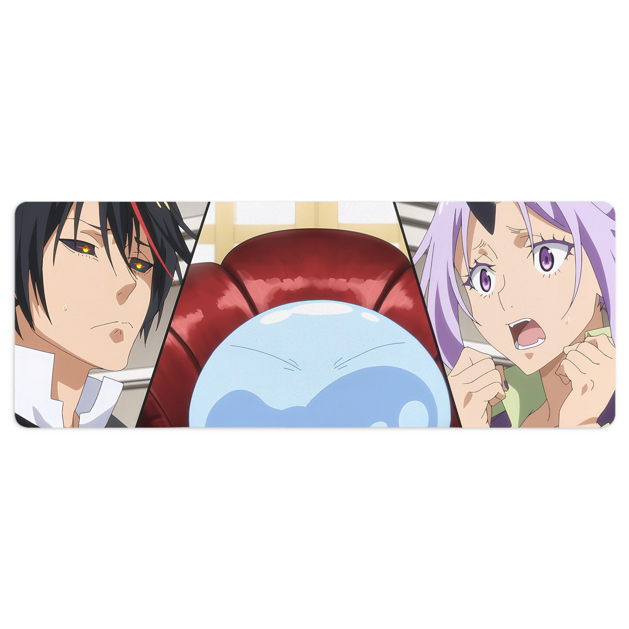 （画像用） 転スラ Regarding Reincarnated to Slime ステッチ加工 大判デスクマット／滑り止めマウスパッド