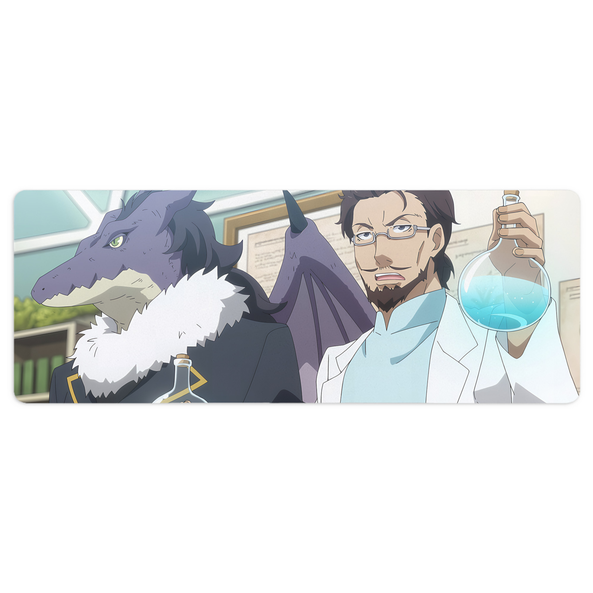 （画像用） 転スラ Regarding Reincarnated to Slime ステッチ加工 大判デスクマット／滑り止めマウスパッド