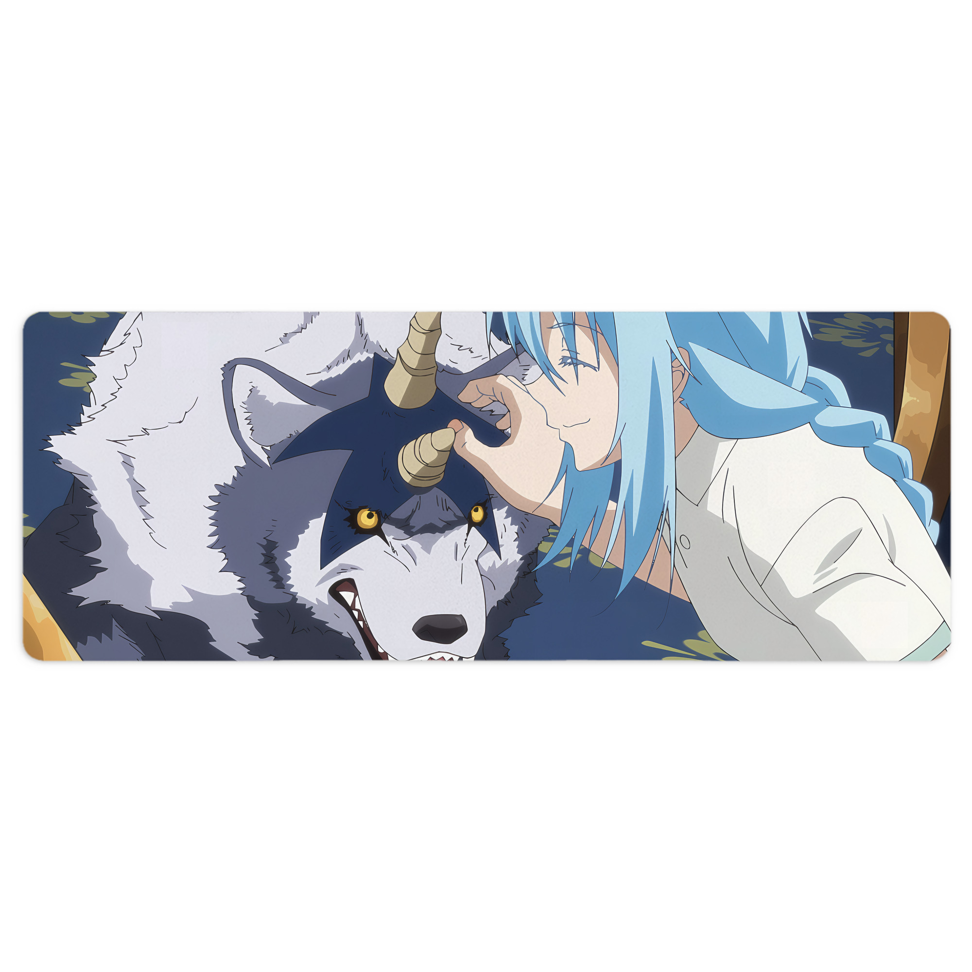 （画像用） 転スラ Regarding Reincarnated to Slime ステッチ加工 大判デスクマット／滑り止めマウスパッド