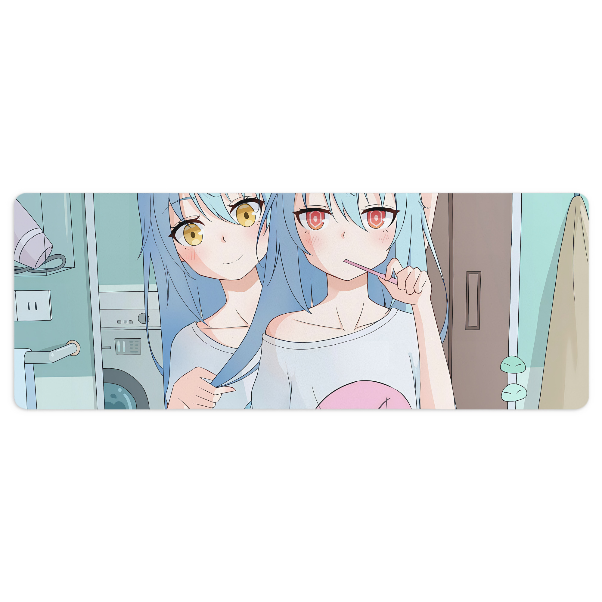 （画像用） 転スラ Regarding Reincarnated to Slime ステッチ加工 大判デスクマット／滑り止めマウスパッド