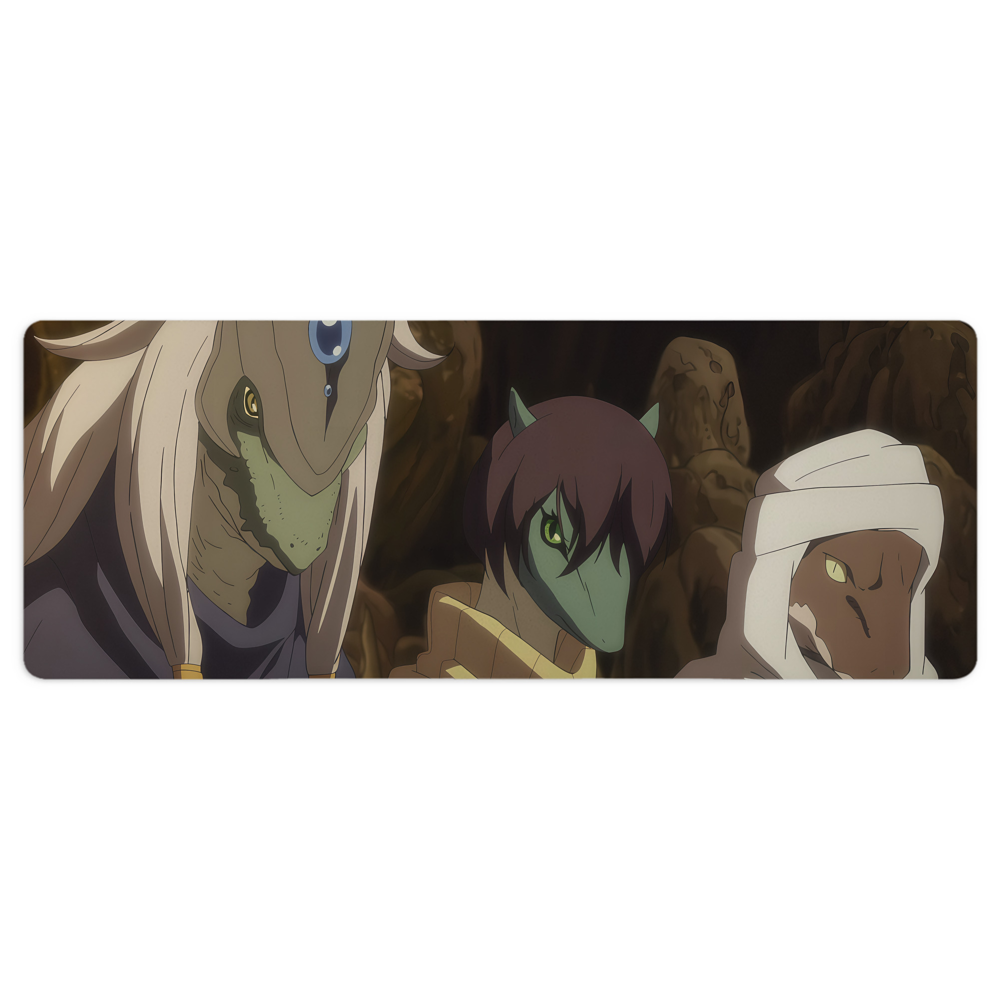（画像用） 転スラ Regarding Reincarnated to Slime ステッチ加工 大判デスクマット／滑り止めマウスパッド