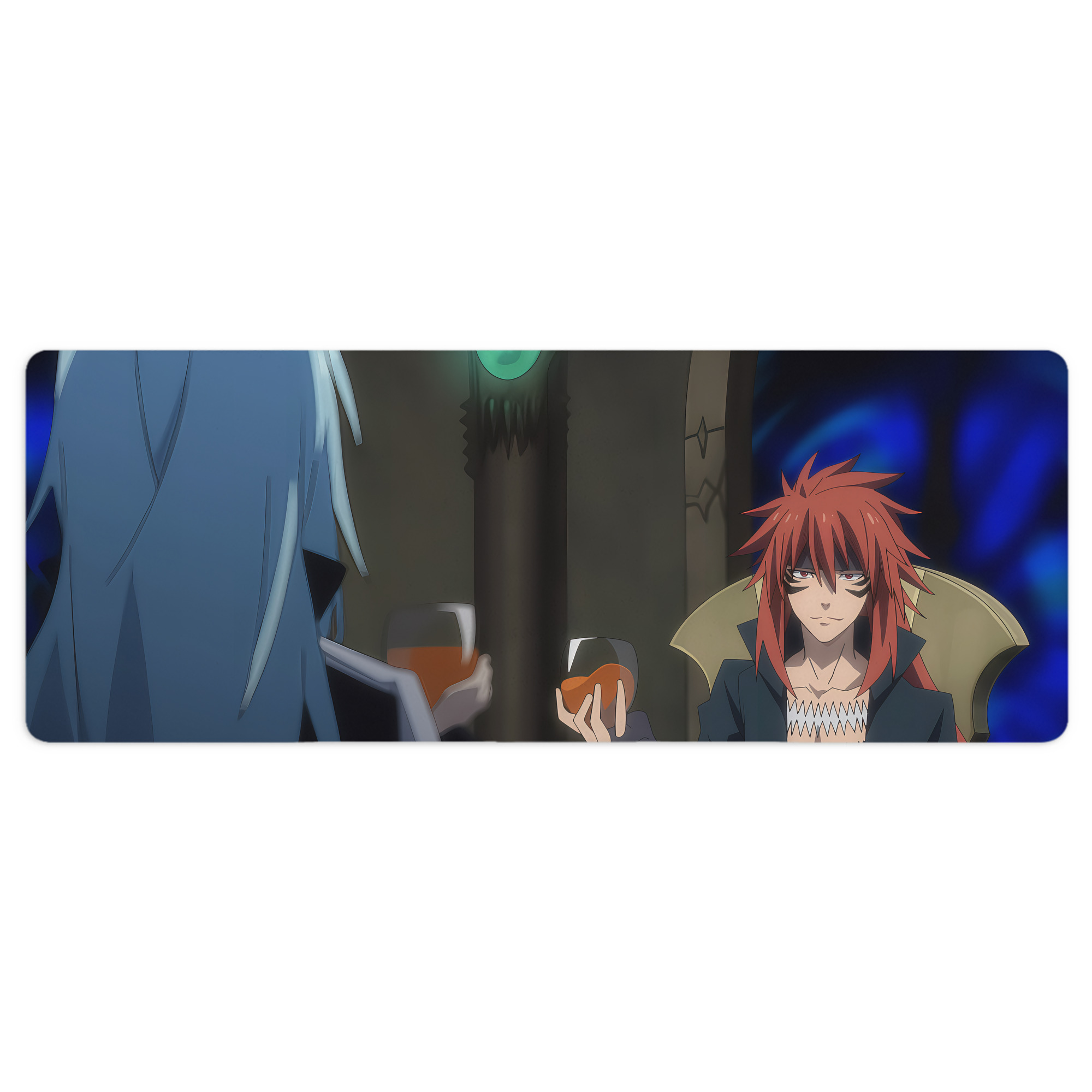（画像用） 転スラ Regarding Reincarnated to Slime ステッチ加工 大判デスクマット／滑り止めマウスパッド