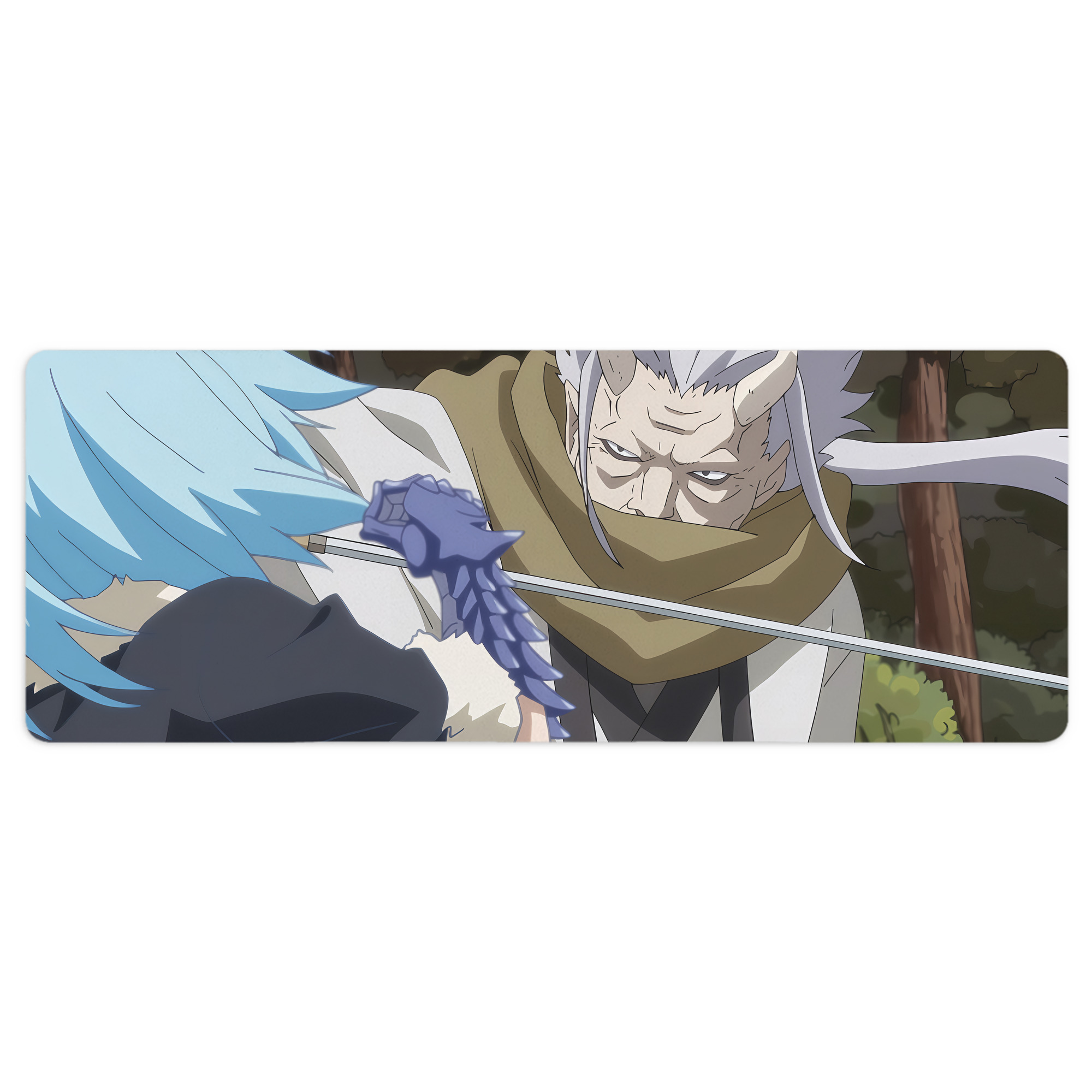 （画像用） 転スラ Regarding Reincarnated to Slime ステッチ加工 大判デスクマット／滑り止めマウスパッド