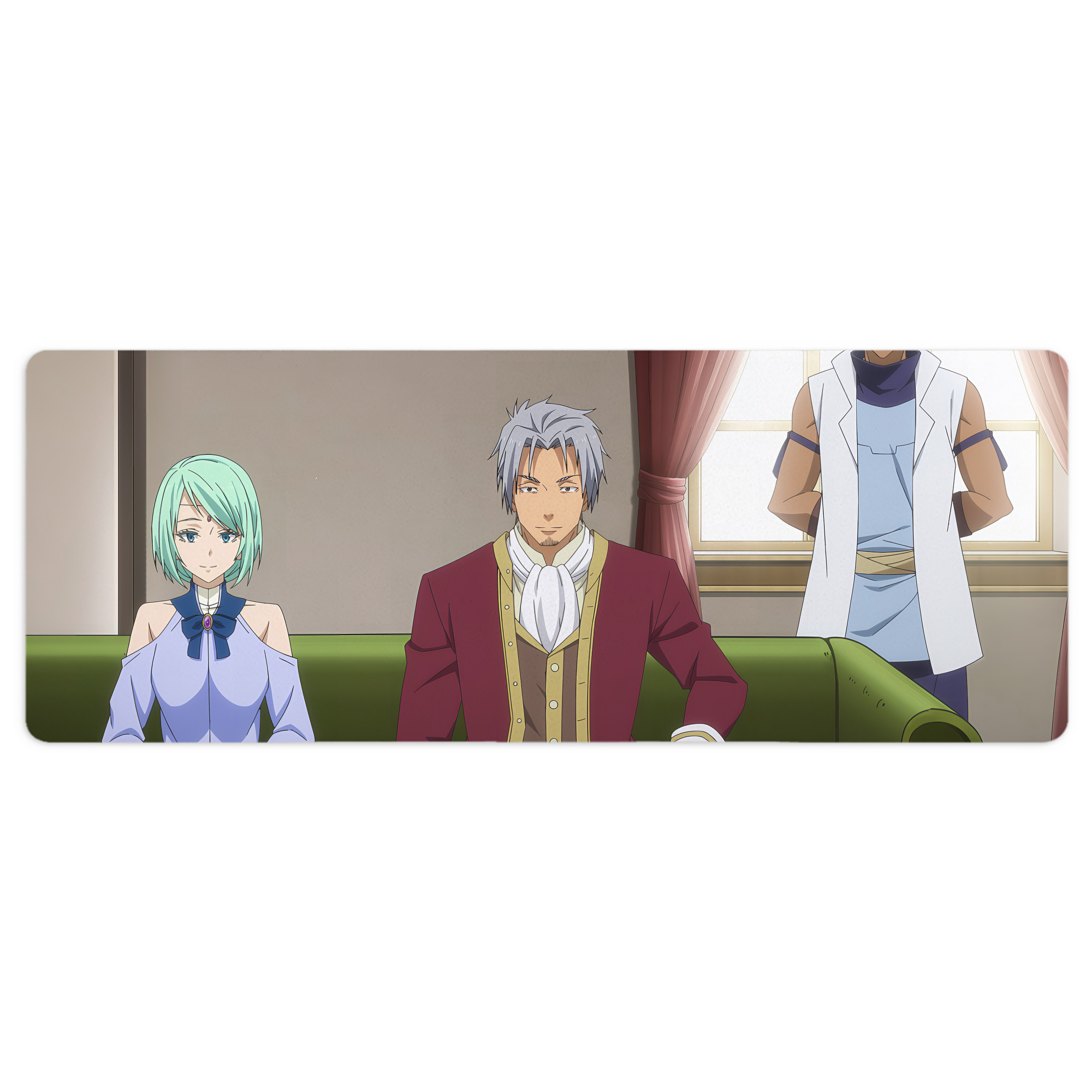 （画像用） 転スラ Regarding Reincarnated to Slime ステッチ加工 大判デスクマット／滑り止めマウスパッド