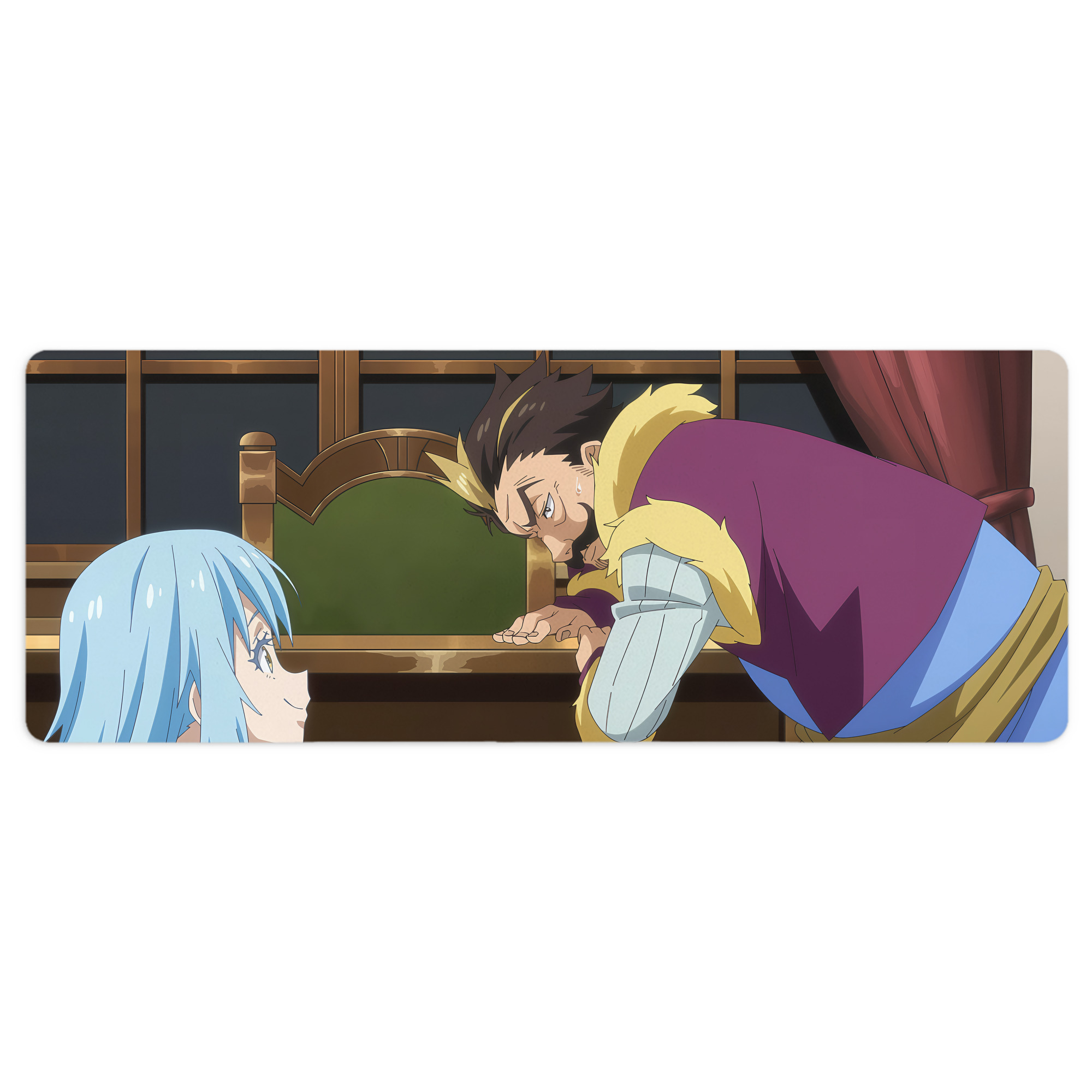 （画像用） 転スラ Regarding Reincarnated to Slime ステッチ加工 大判デスクマット／滑り止めマウスパッド