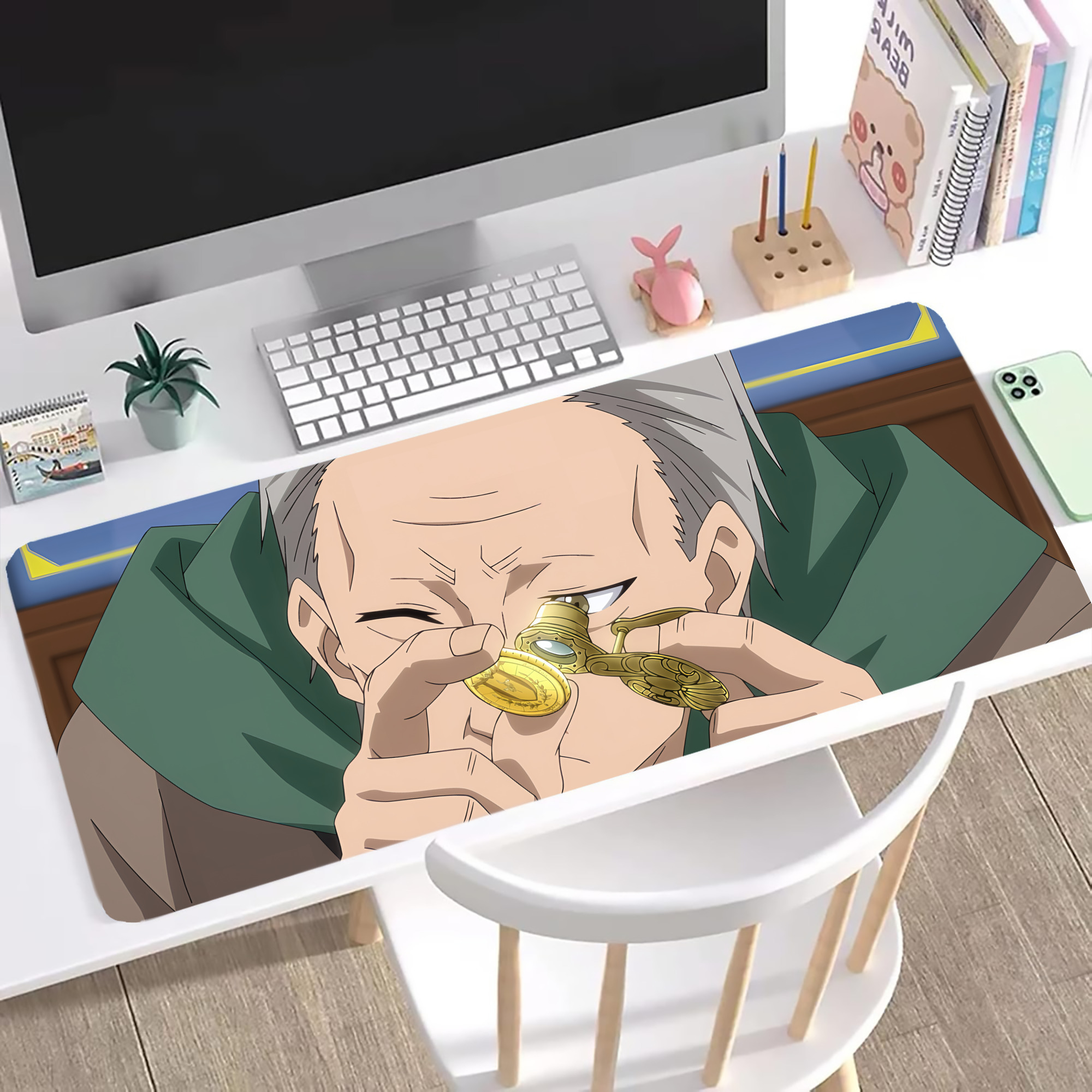 （画像用） 転スラ Regarding Reincarnated to Slime ステッチ加工 大判デスクマット／滑り止めマウスパッド