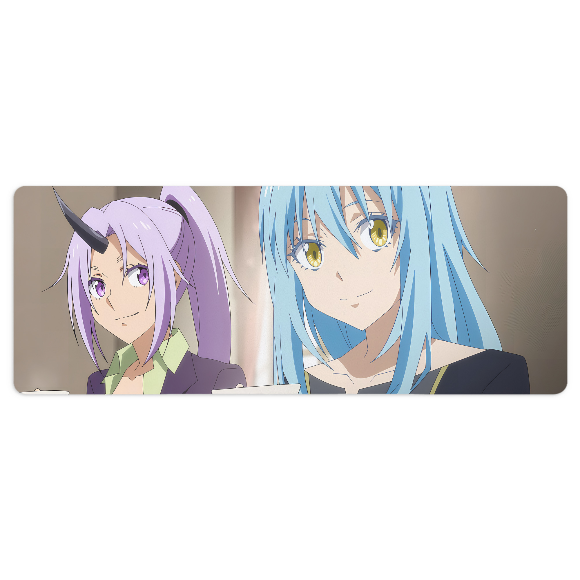 （画像用） 転スラ Regarding Reincarnated to Slime ステッチ加工 大判デスクマット／滑り止めマウスパッド
