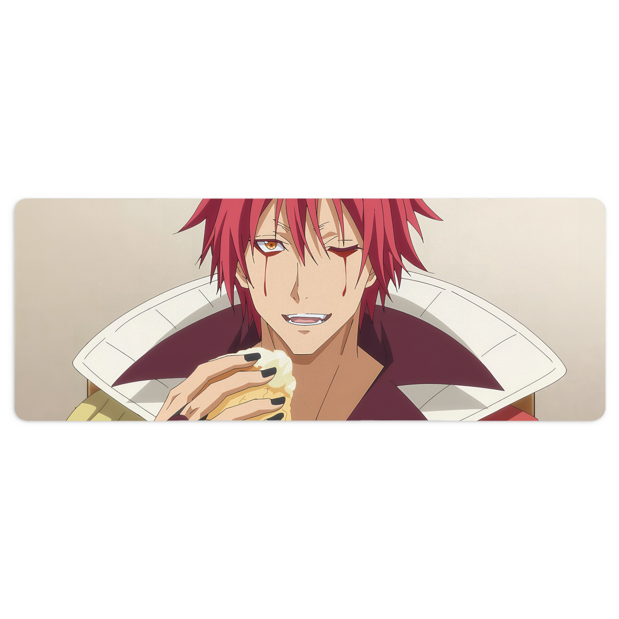 （画像用） 転スラ Regarding Reincarnated to Slime ステッチ加工 大判デスクマット／滑り止めマウスパッド