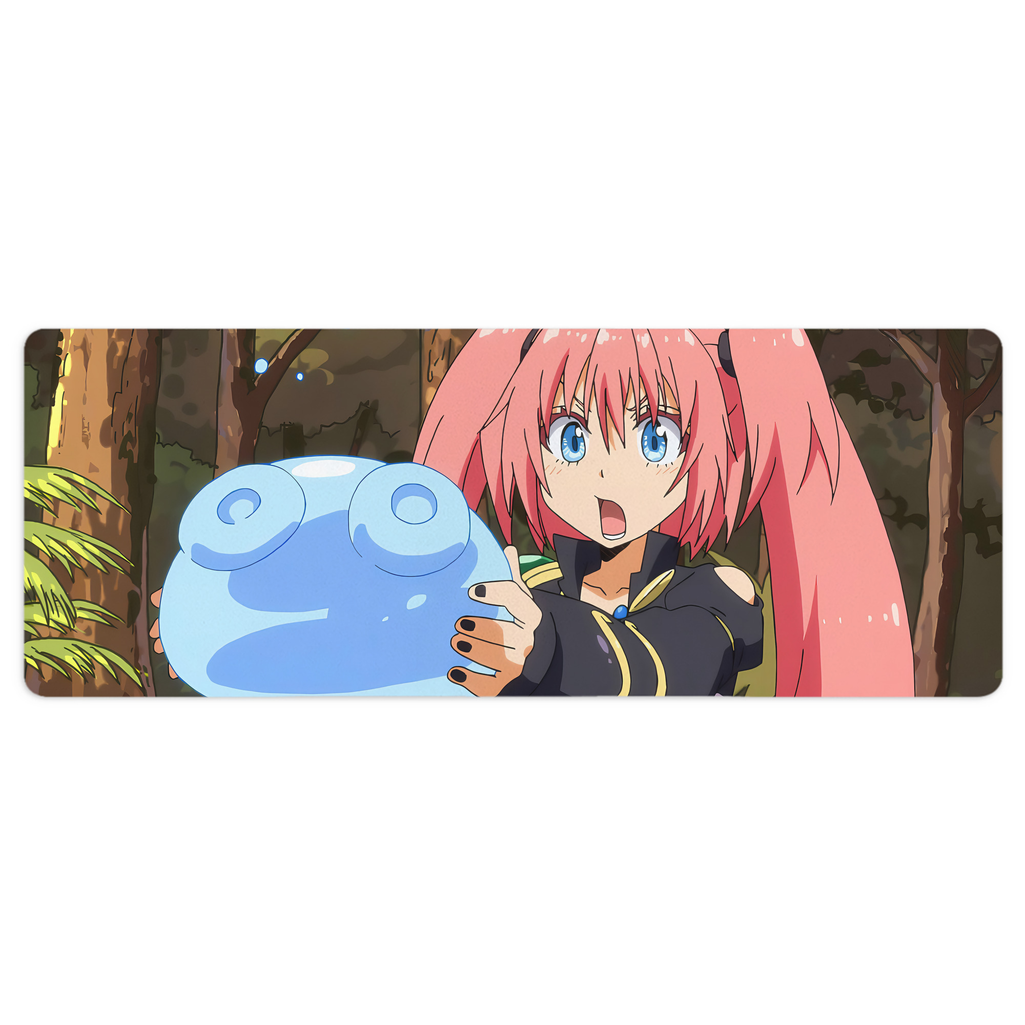 （画像用） 転スラ Regarding Reincarnated to Slime ステッチ加工 大判デスクマット／滑り止めマウスパッド