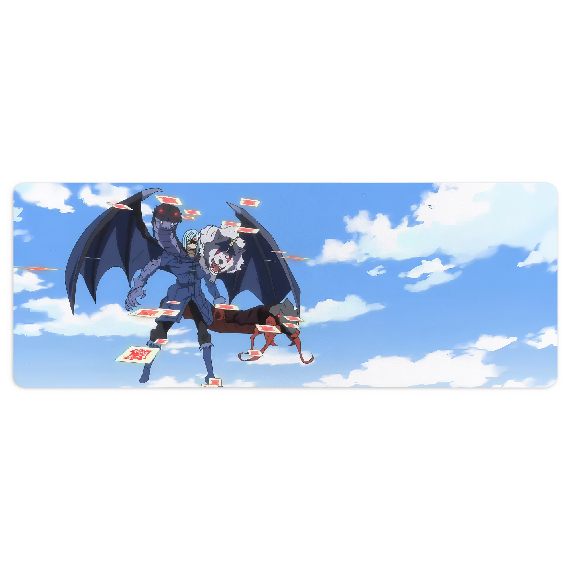 （画像用） 転スラ Regarding Reincarnated to Slime ステッチ加工 大判デスクマット／滑り止めマウスパッド