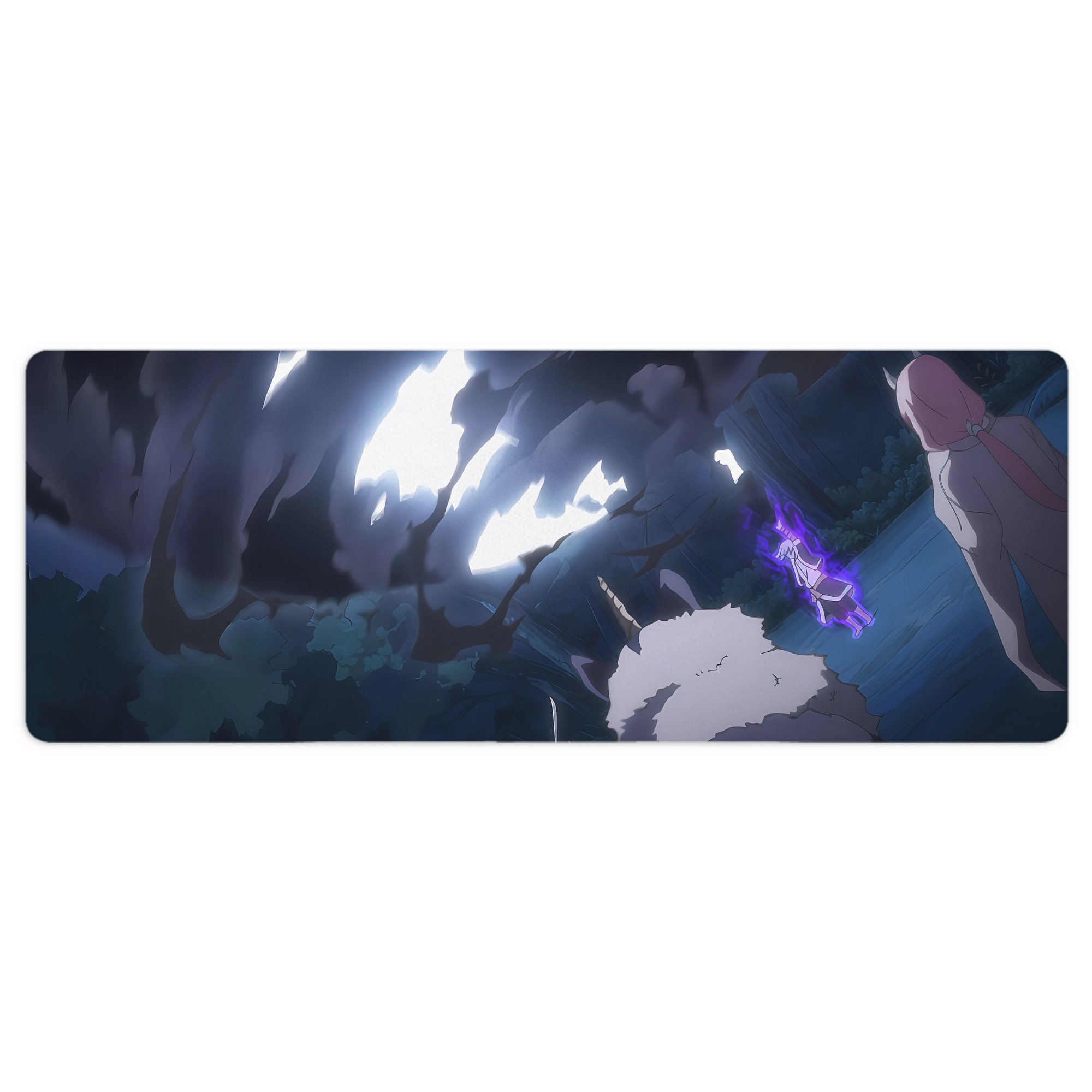 （画像用） 転スラ Regarding Reincarnated to Slime ステッチ加工 大判デスクマット／滑り止めマウスパッド