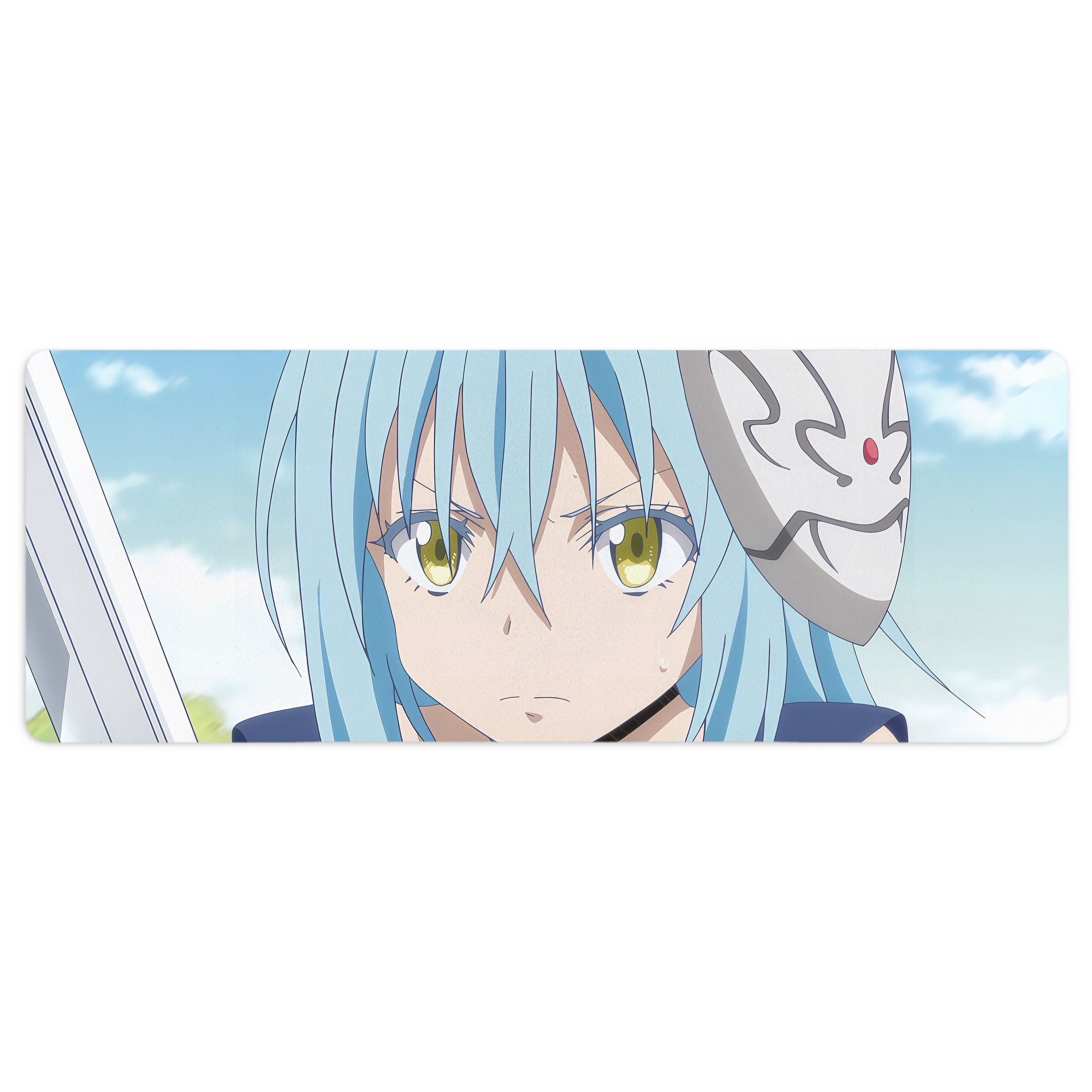 （画像用） 転スラ Regarding Reincarnated to Slime ステッチ加工 大判デスクマット／滑り止めマウスパッド