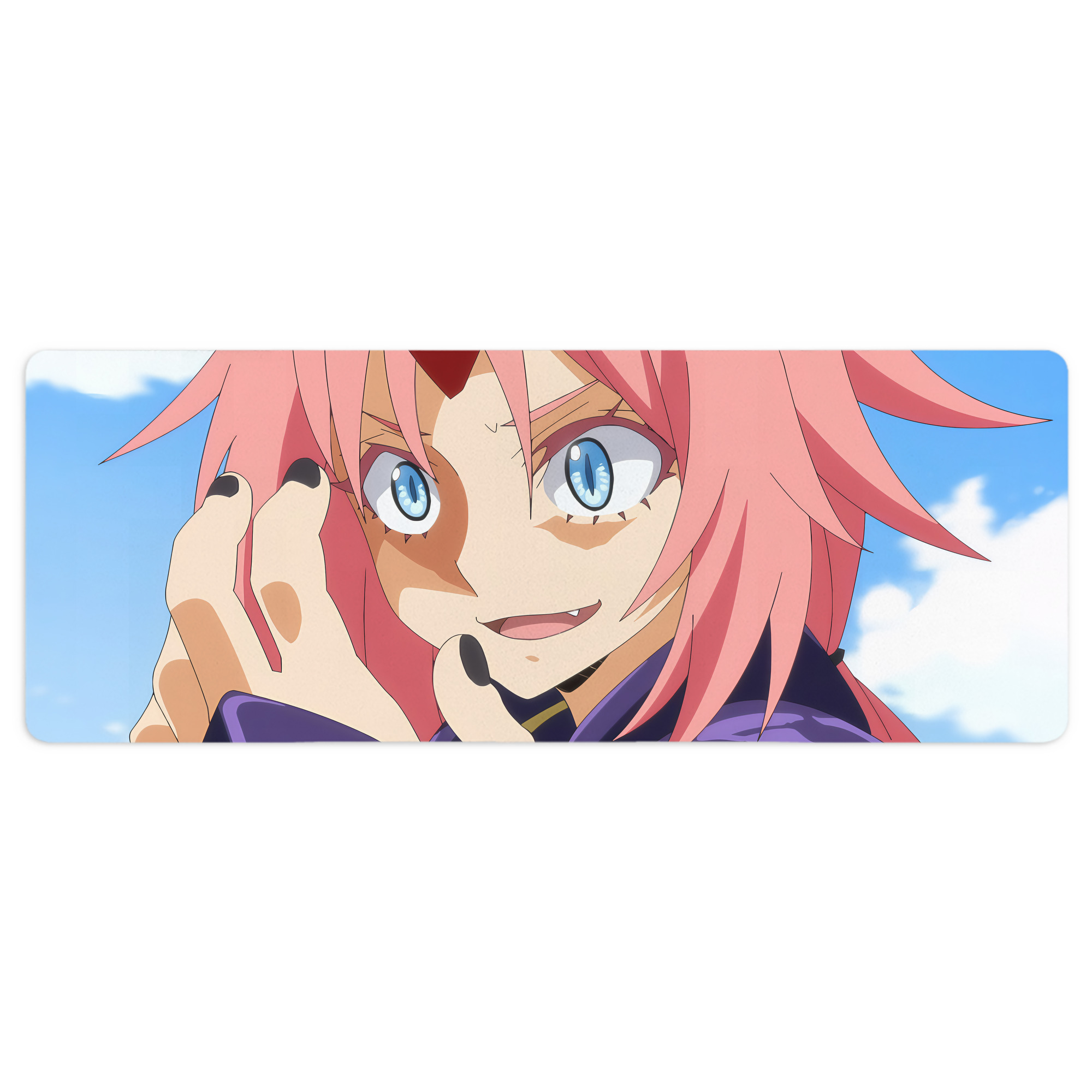 （画像用） 転スラ Regarding Reincarnated to Slime ステッチ加工 大判デスクマット／滑り止めマウスパッド