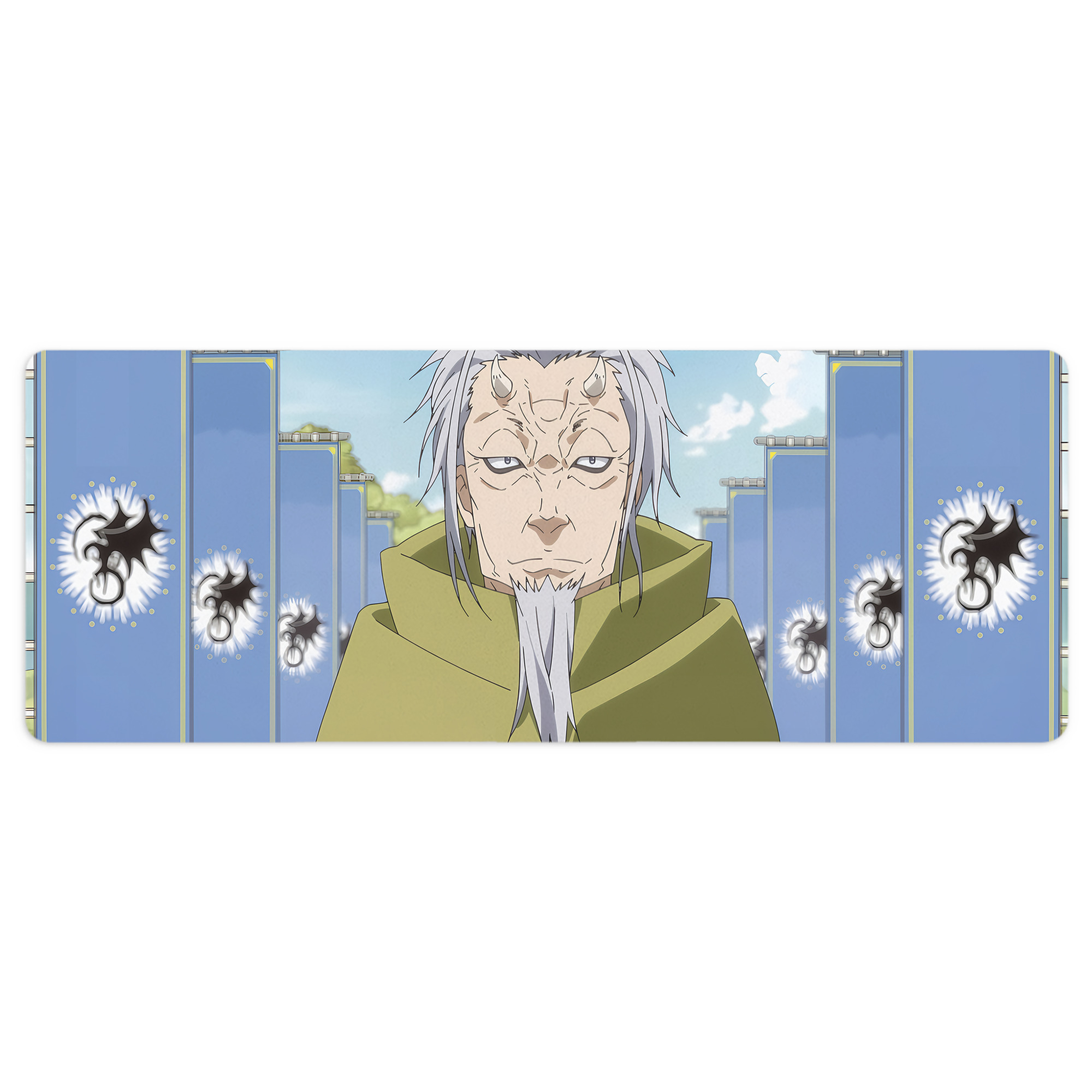 （画像用） 転スラ Regarding Reincarnated to Slime ステッチ加工 大判デスクマット／滑り止めマウスパッド