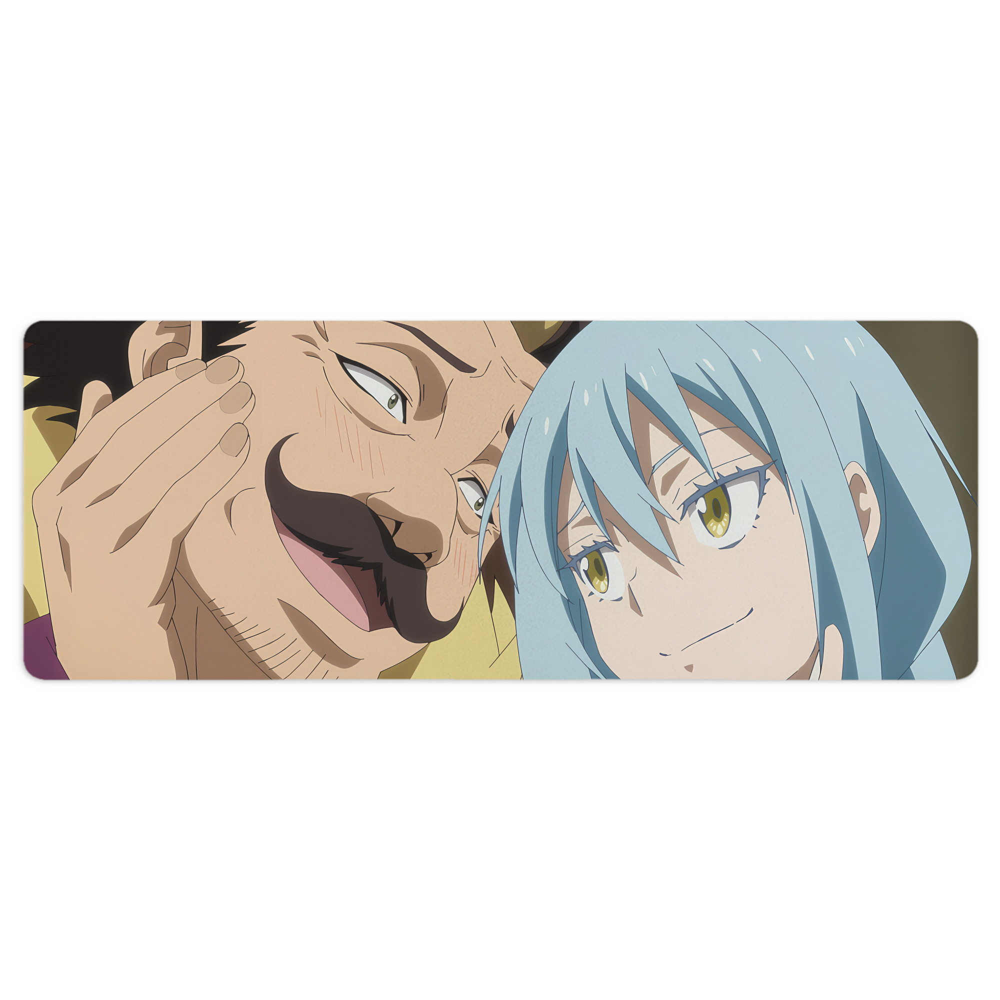 （画像用） 転スラ Regarding Reincarnated to Slime ステッチ加工 大判デスクマット／滑り止めマウスパッド
