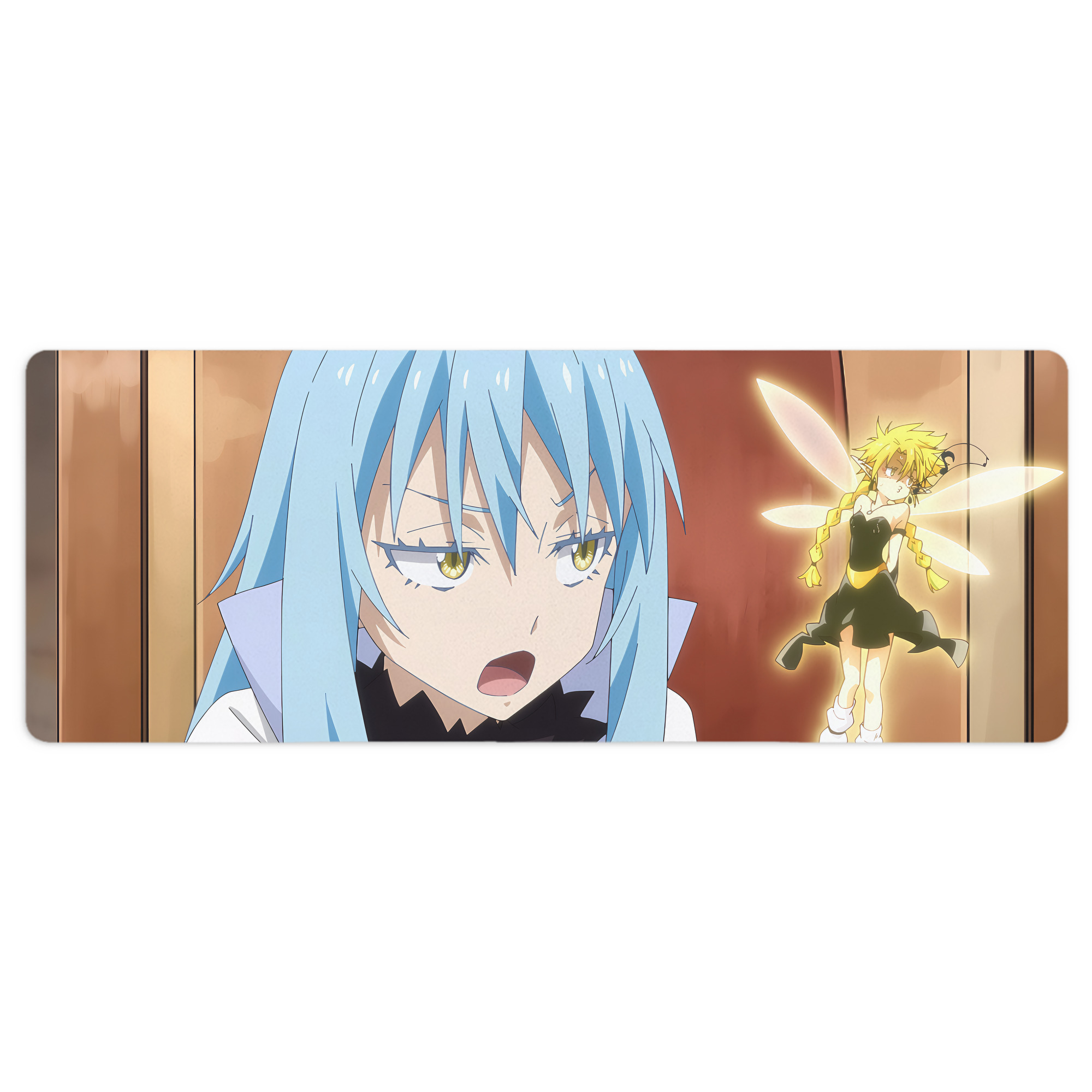 （画像用） 転スラ Regarding Reincarnated to Slime ステッチ加工 大判デスクマット／滑り止めマウスパッド