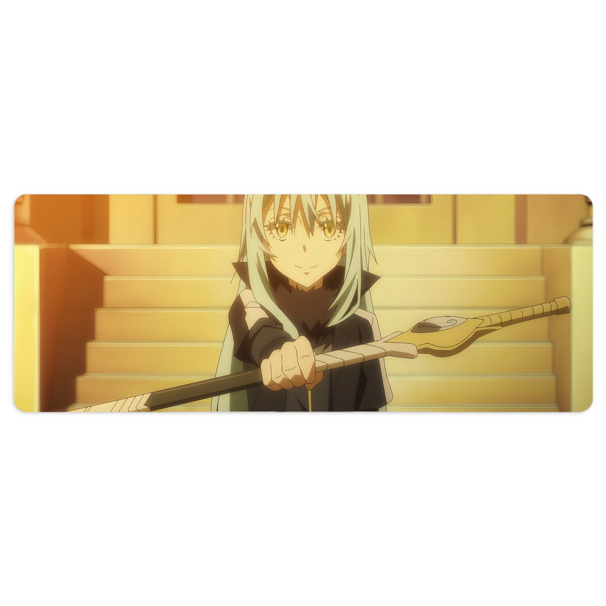 （画像用） 転スラ Regarding Reincarnated to Slime ステッチ加工 大判デスクマット／滑り止めマウスパッド