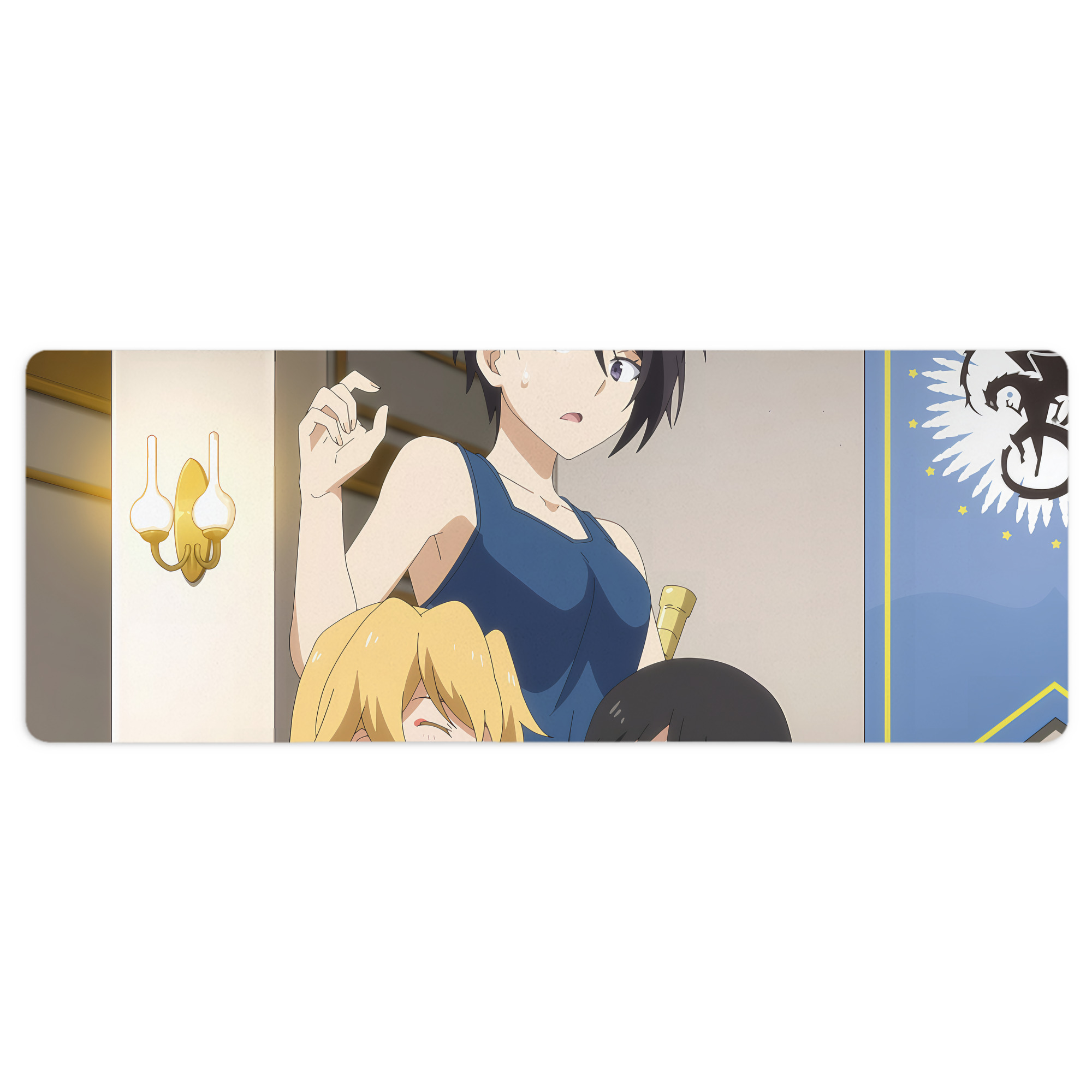 （画像用） 転スラ Regarding Reincarnated to Slime ステッチ加工 大判デスクマット／滑り止めマウスパッド