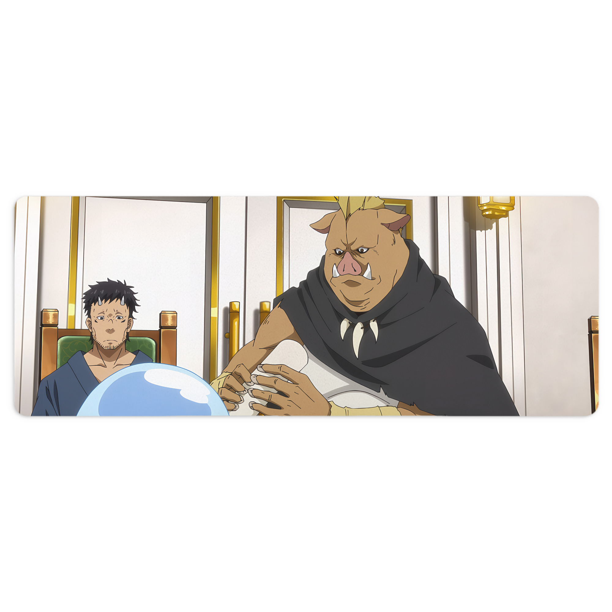 （画像用） 転スラ Regarding Reincarnated to Slime ステッチ加工 大判デスクマット／滑り止めマウスパッド
