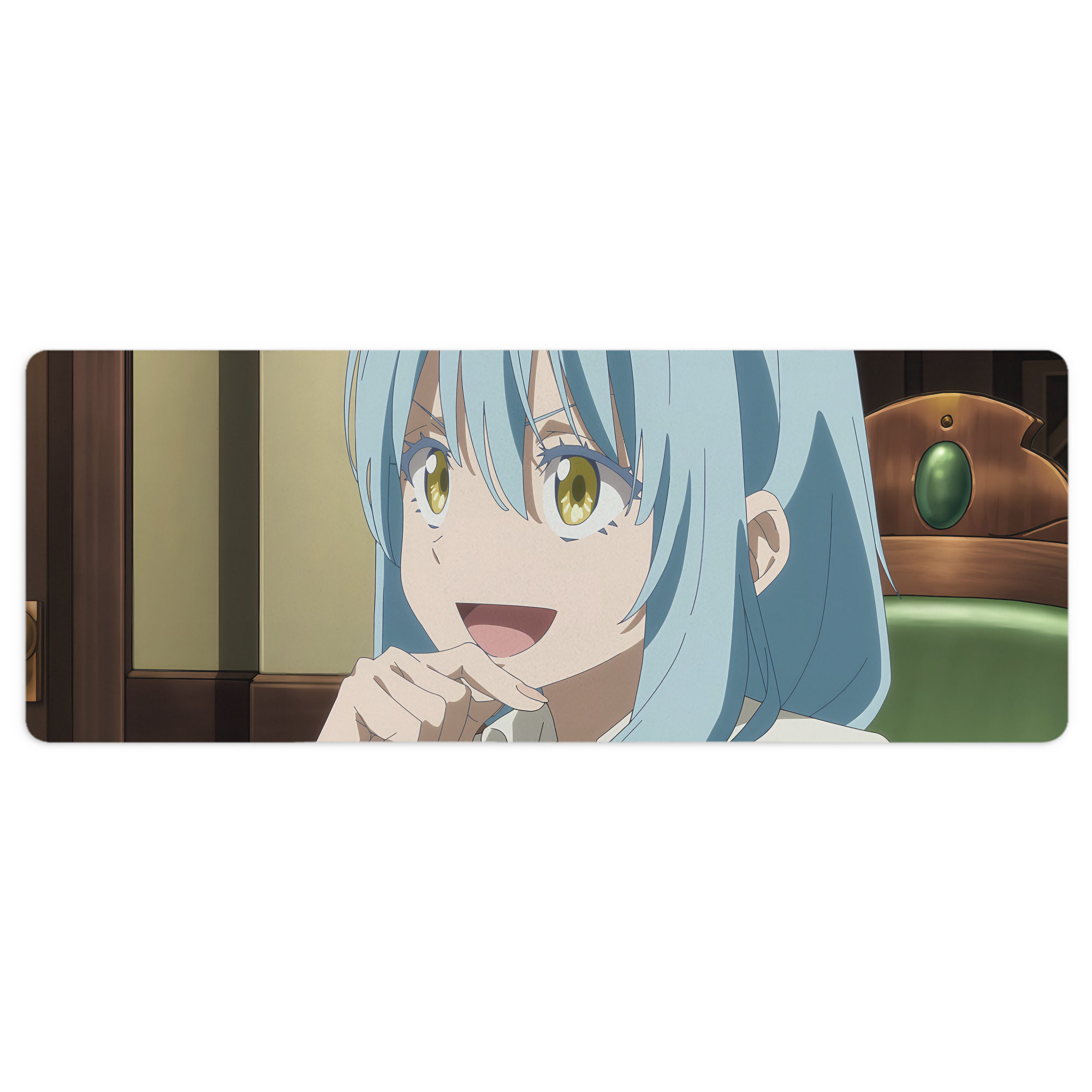 （画像用） 転スラ Regarding Reincarnated to Slime ステッチ加工 大判デスクマット／滑り止めマウスパッド