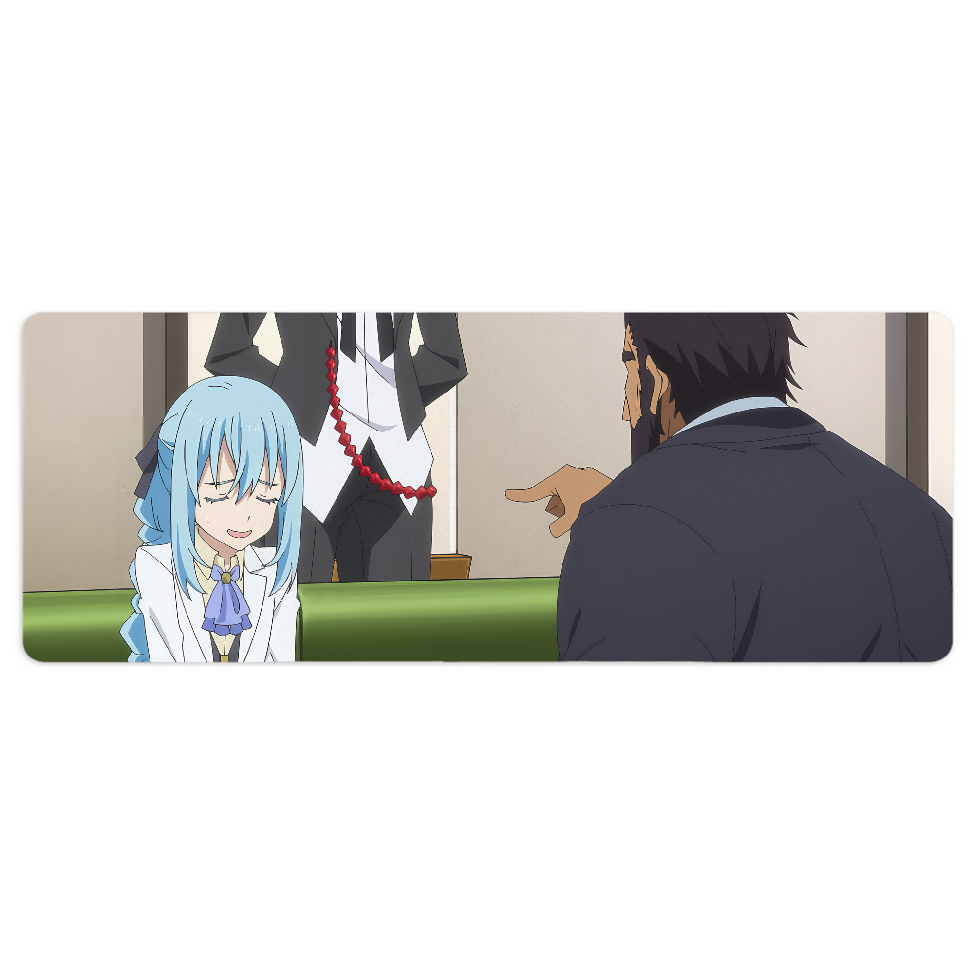 （画像用） 転スラ Regarding Reincarnated to Slime ステッチ加工 大判デスクマット／滑り止めマウスパッド