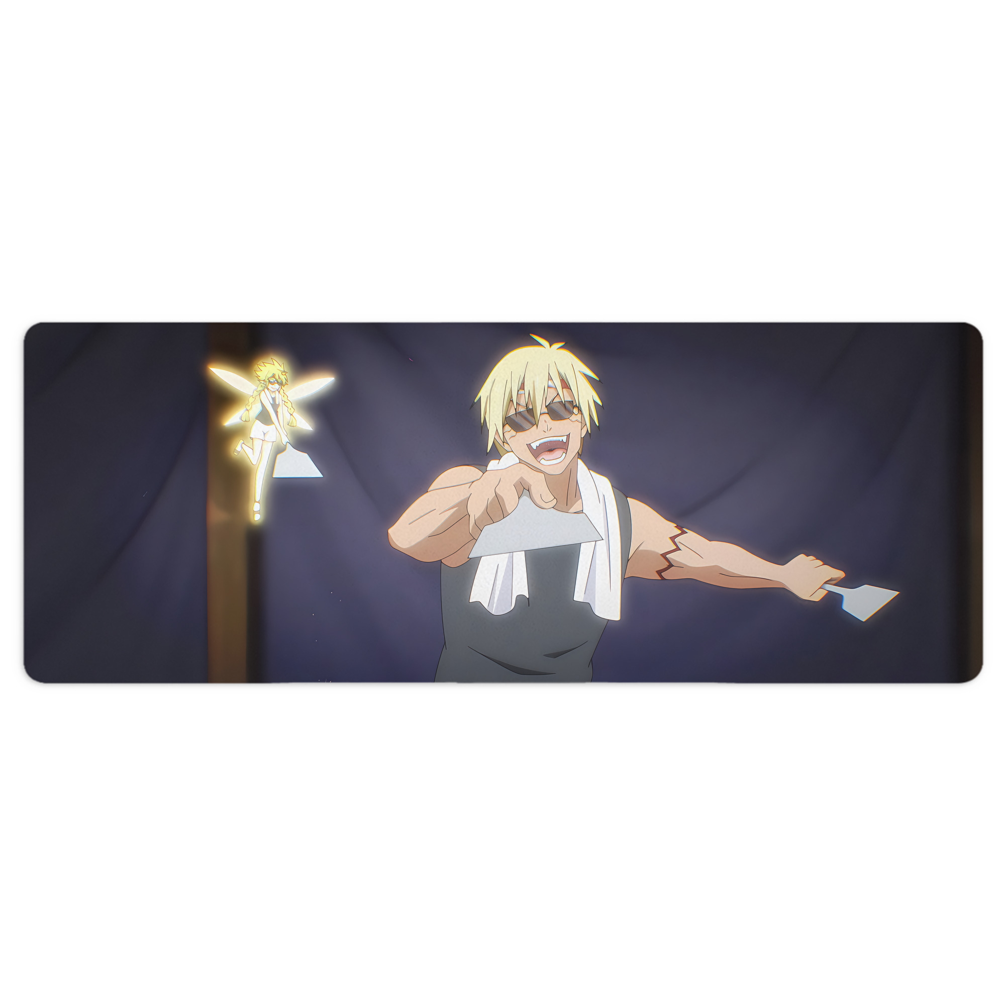 （画像用） 転スラ Regarding Reincarnated to Slime ステッチ加工 大判デスクマット／滑り止めマウスパッド