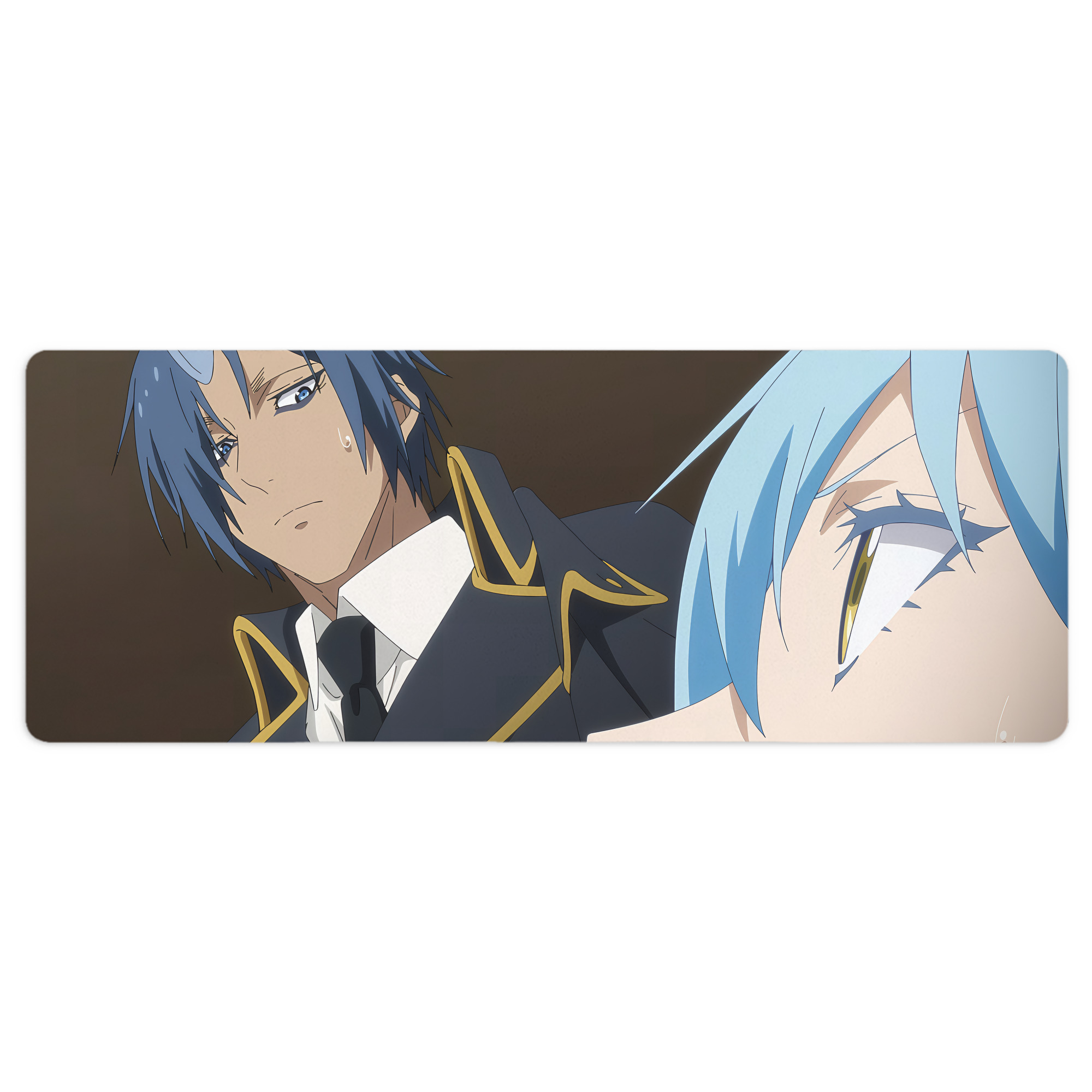 （画像用） 転スラ Regarding Reincarnated to Slime ステッチ加工 大判デスクマット／滑り止めマウスパッド