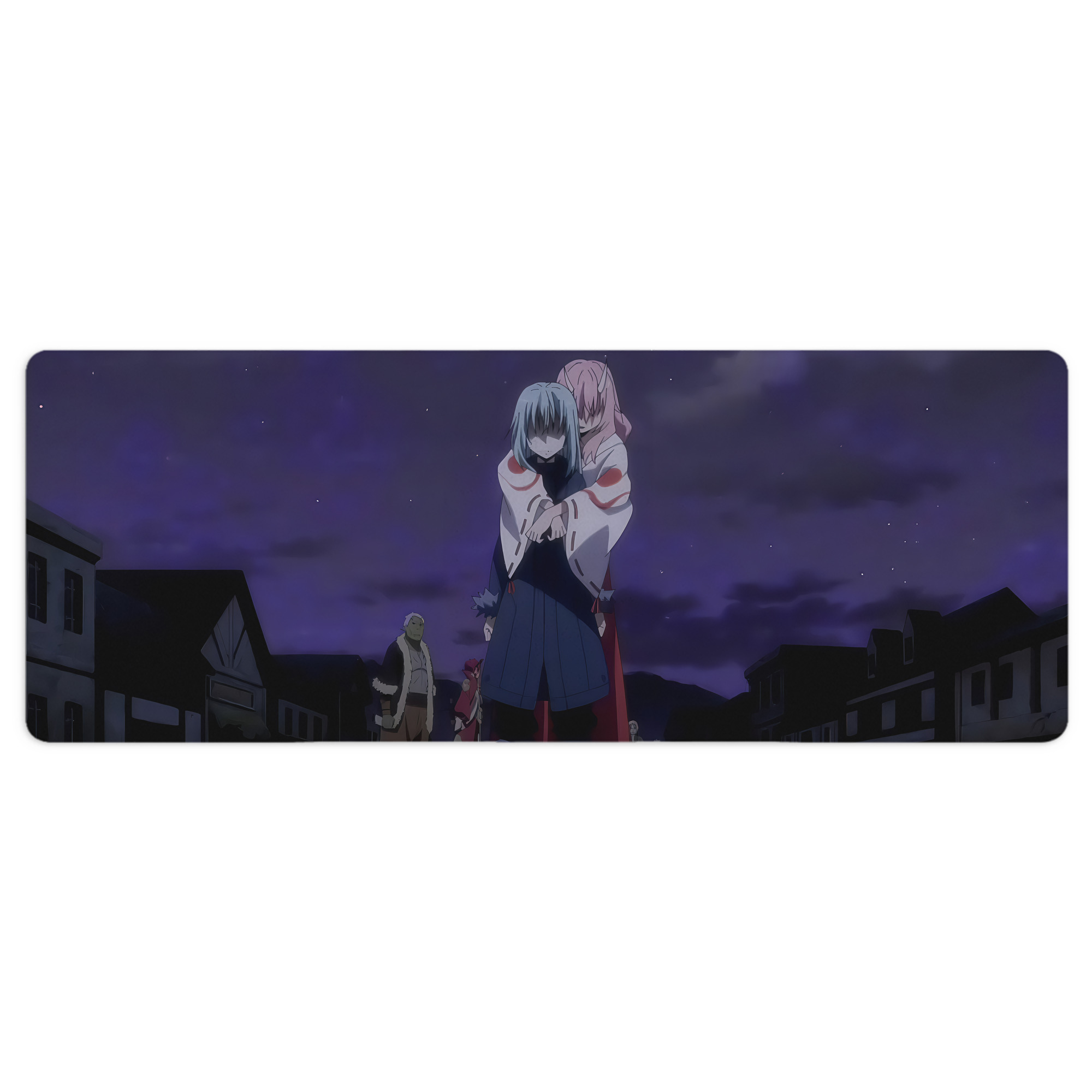 （画像用） 転スラ Regarding Reincarnated to Slime ステッチ加工 大判デスクマット／滑り止めマウスパッド