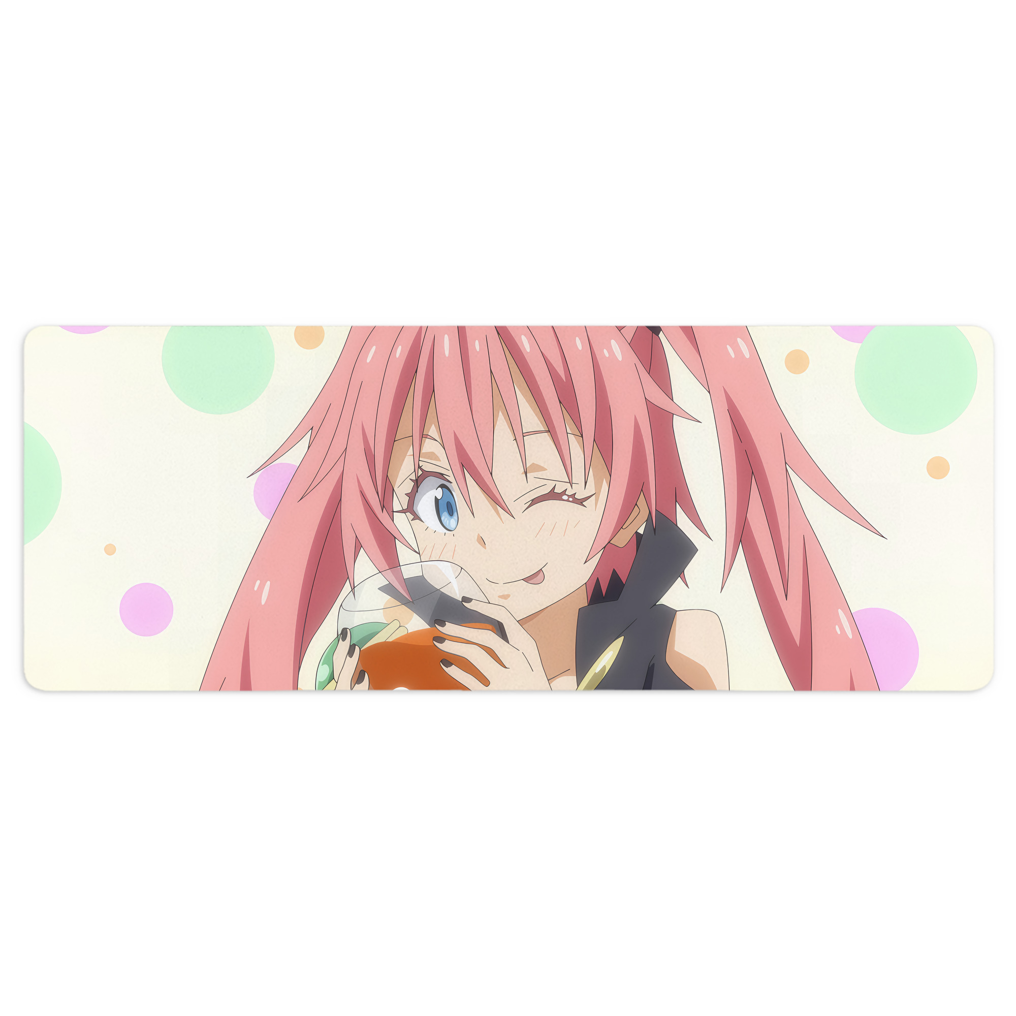 （画像用） 転スラ Regarding Reincarnated to Slime ステッチ加工 大判デスクマット／滑り止めマウスパッド