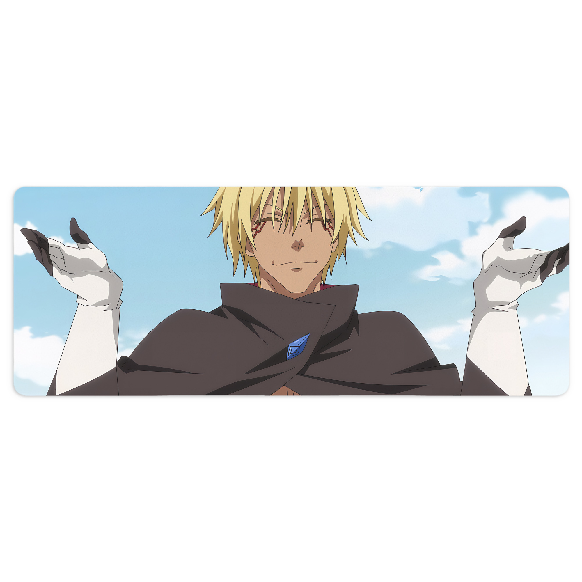 （画像用） 転スラ Regarding Reincarnated to Slime ステッチ加工 大判デスクマット／滑り止めマウスパッド
