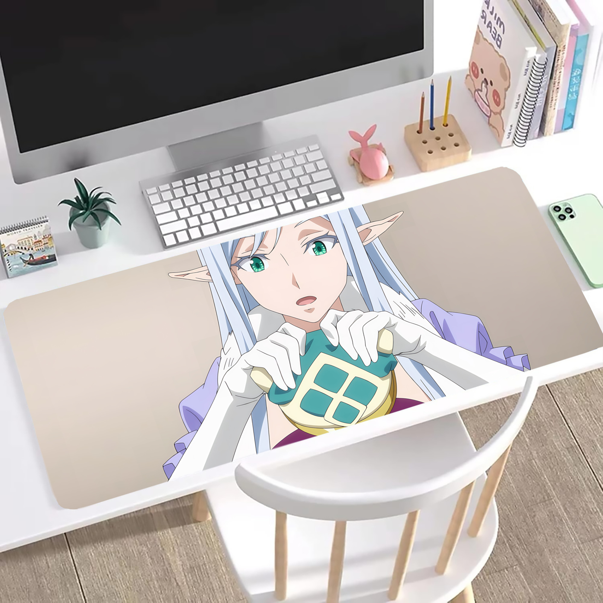 （画像用） 転スラ Regarding Reincarnated to Slime ステッチ加工 大判デスクマット／滑り止めマウスパッド