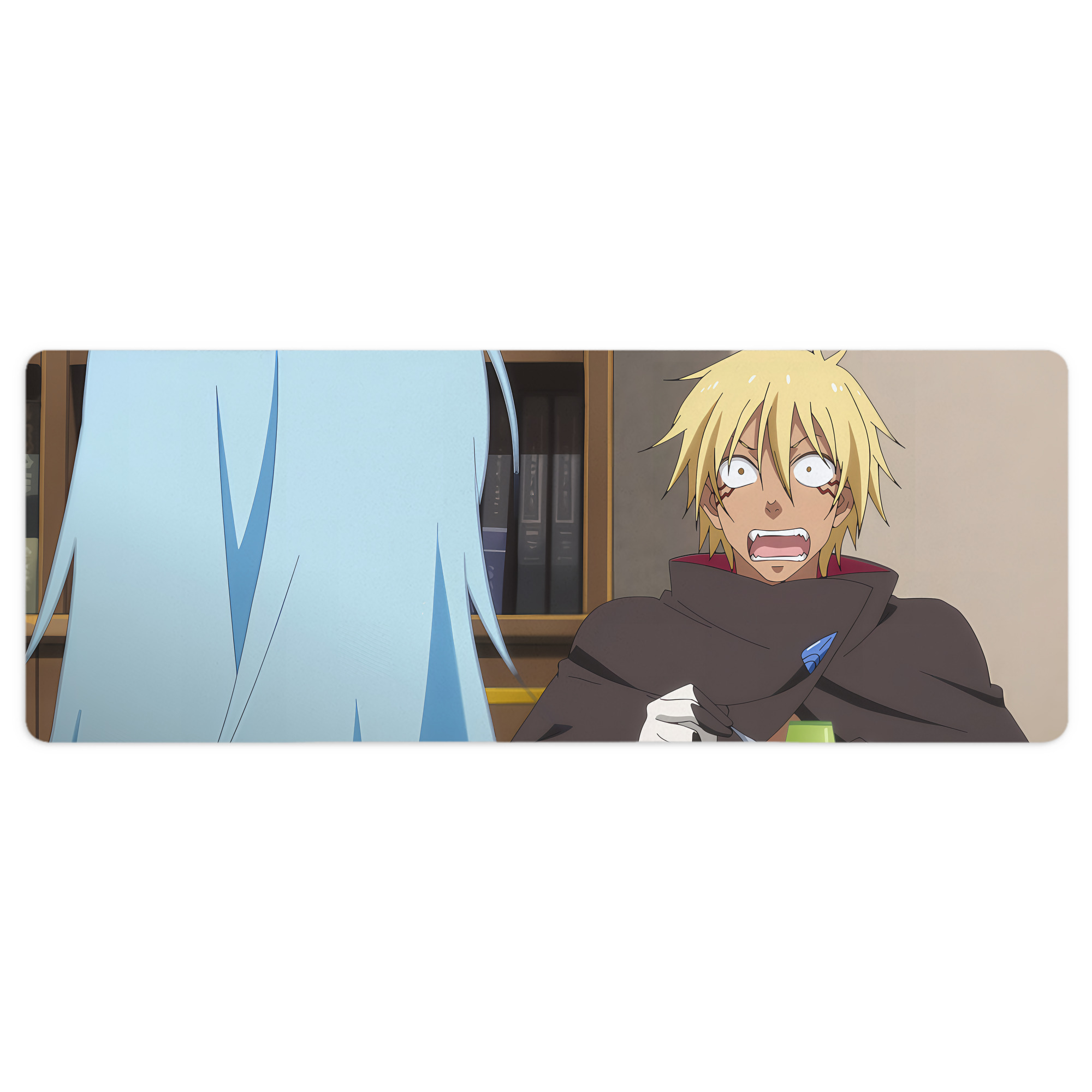 （画像用） 転スラ Regarding Reincarnated to Slime ステッチ加工 大判デスクマット／滑り止めマウスパッド