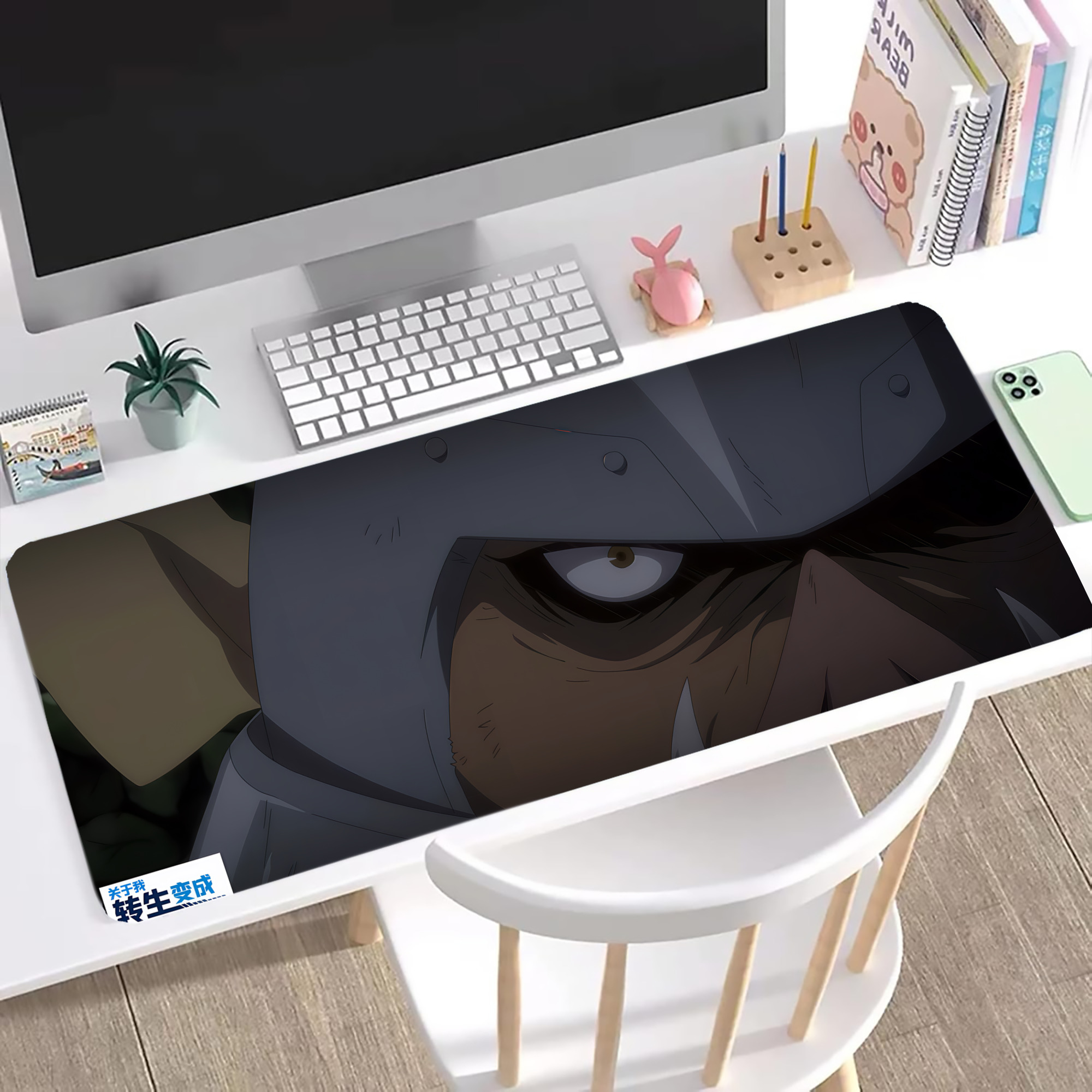 （画像用） 転スラ Regarding Reincarnated to Slime ステッチ加工 大判デスクマット／滑り止めマウスパッド