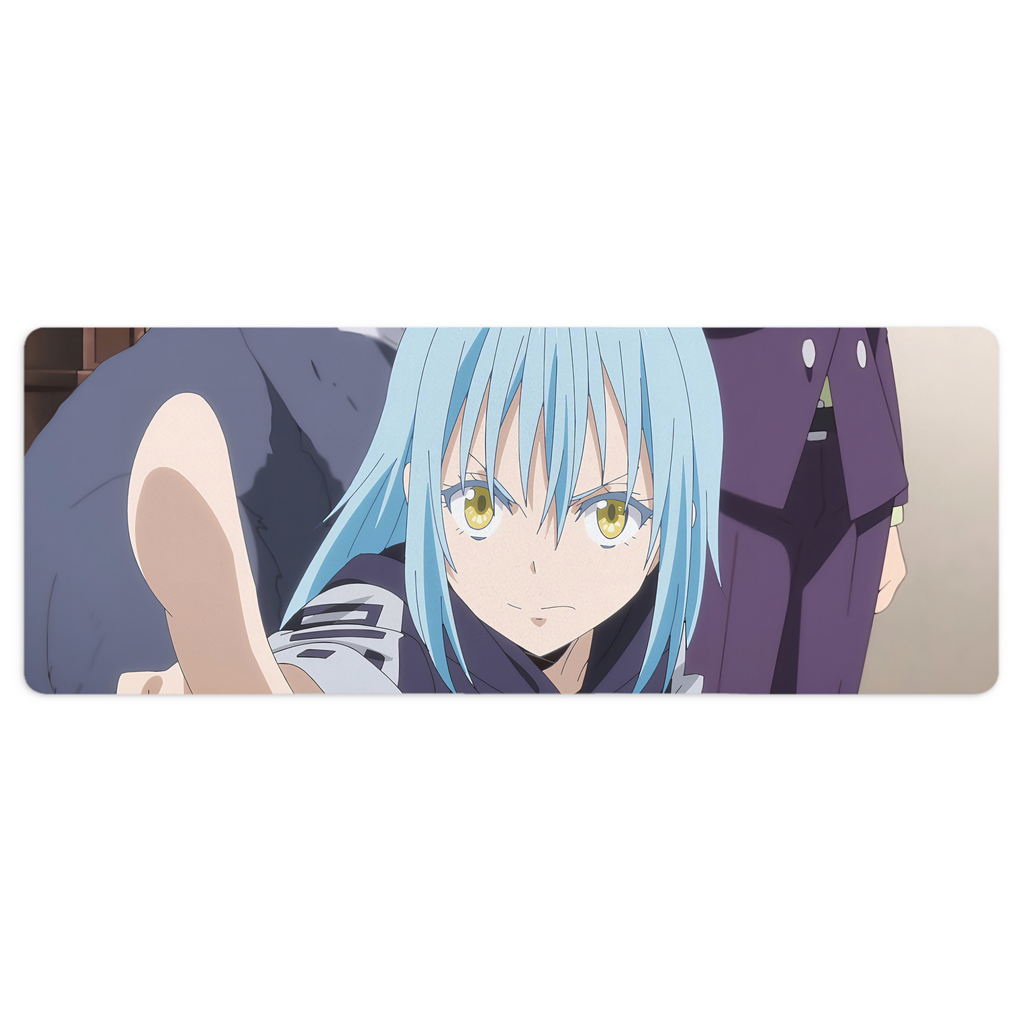 （画像用） 転スラ Regarding Reincarnated to Slime ステッチ加工 大判デスクマット／滑り止めマウスパッド