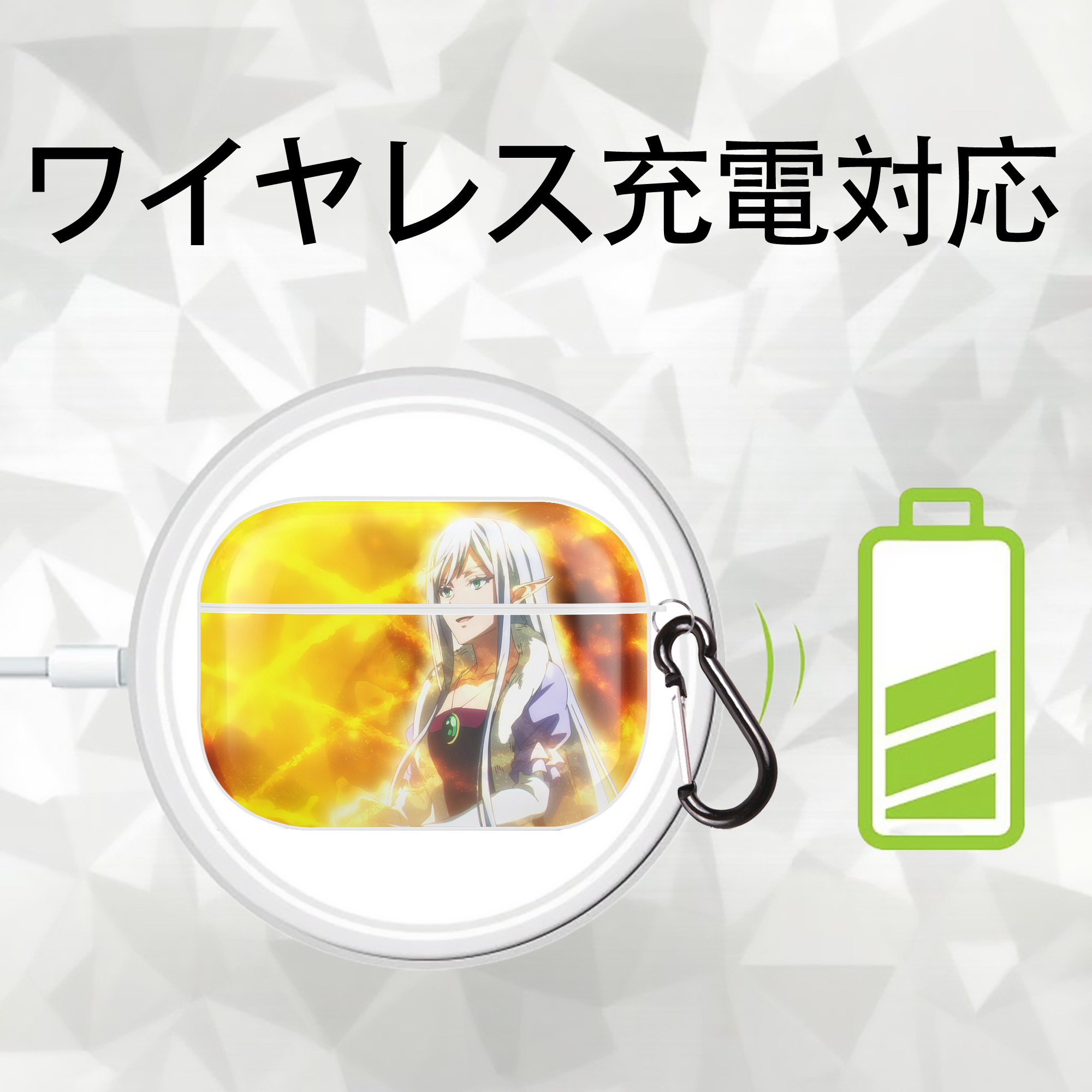 転スラ Regarding Reincarnated to Slime 【AirPods Pro用】ハードシェル保護ケース 耐衝撃・防指紋・カラビナ付き商品仕様