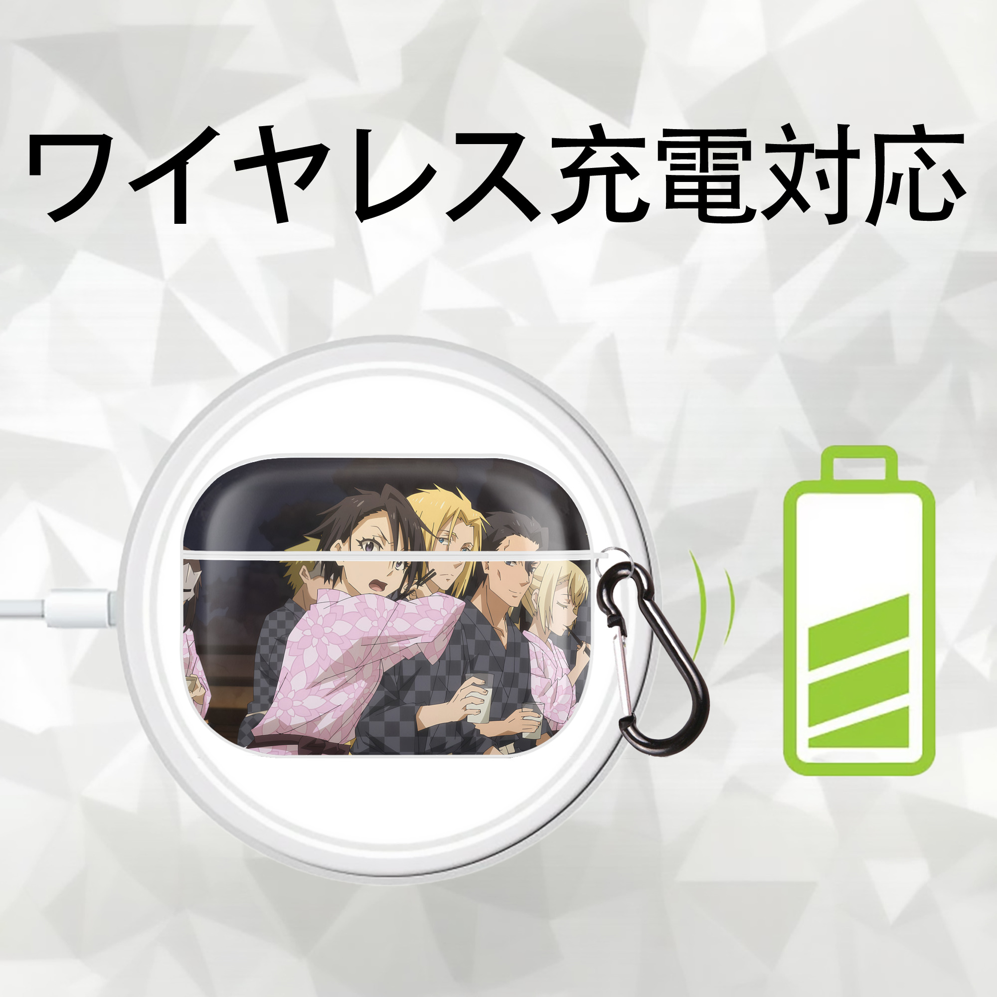 転スラ Regarding Reincarnated to Slime 【AirPods Pro用】ハードシェル保護ケース 耐衝撃・防指紋・カラビナ付き商品仕様