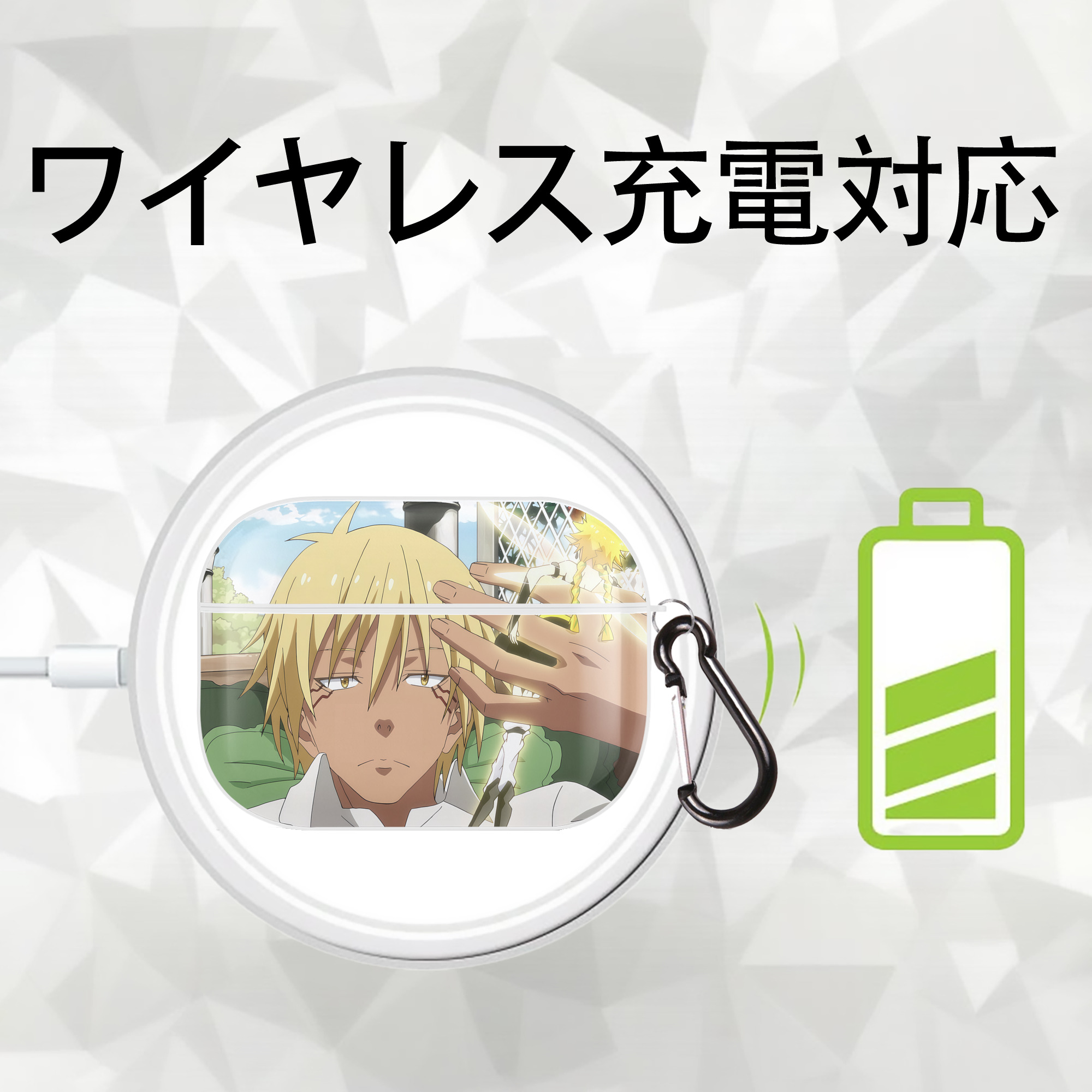転スラ Regarding Reincarnated to Slime 【AirPods Pro用】ハードシェル保護ケース 耐衝撃・防指紋・カラビナ付き商品仕様