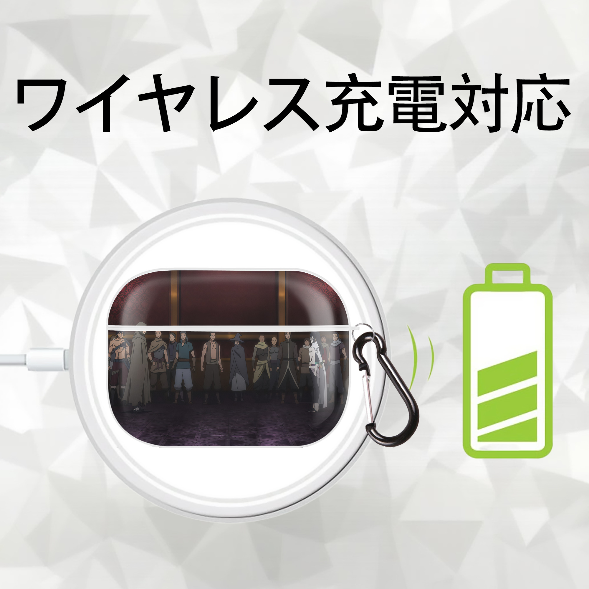 転スラ Regarding Reincarnated to Slime 【AirPods Pro用】ハードシェル保護ケース 耐衝撃・防指紋・カラビナ付き商品仕様