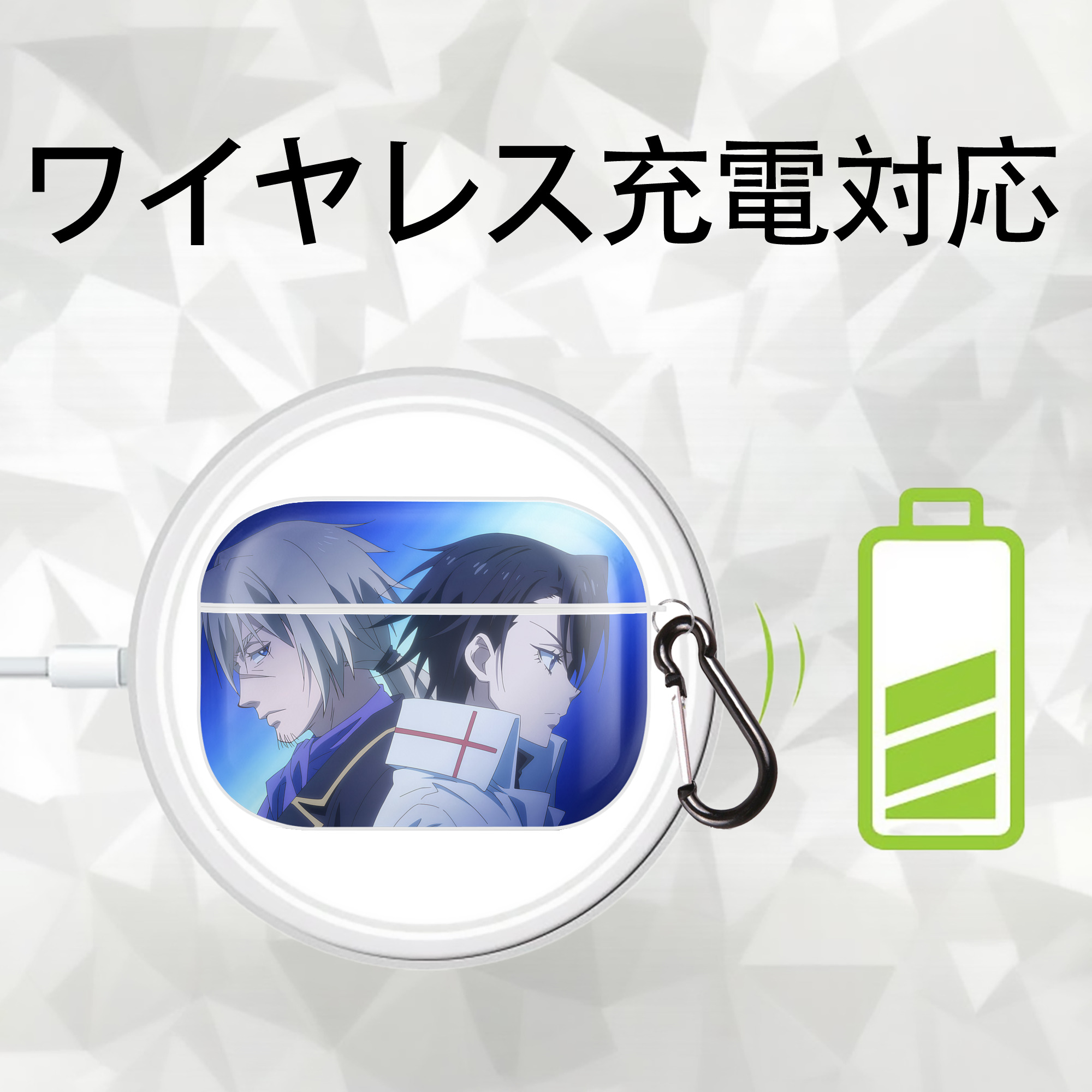 転スラ Regarding Reincarnated to Slime 【AirPods Pro用】ハードシェル保護ケース 耐衝撃・防指紋・カラビナ付き商品仕様