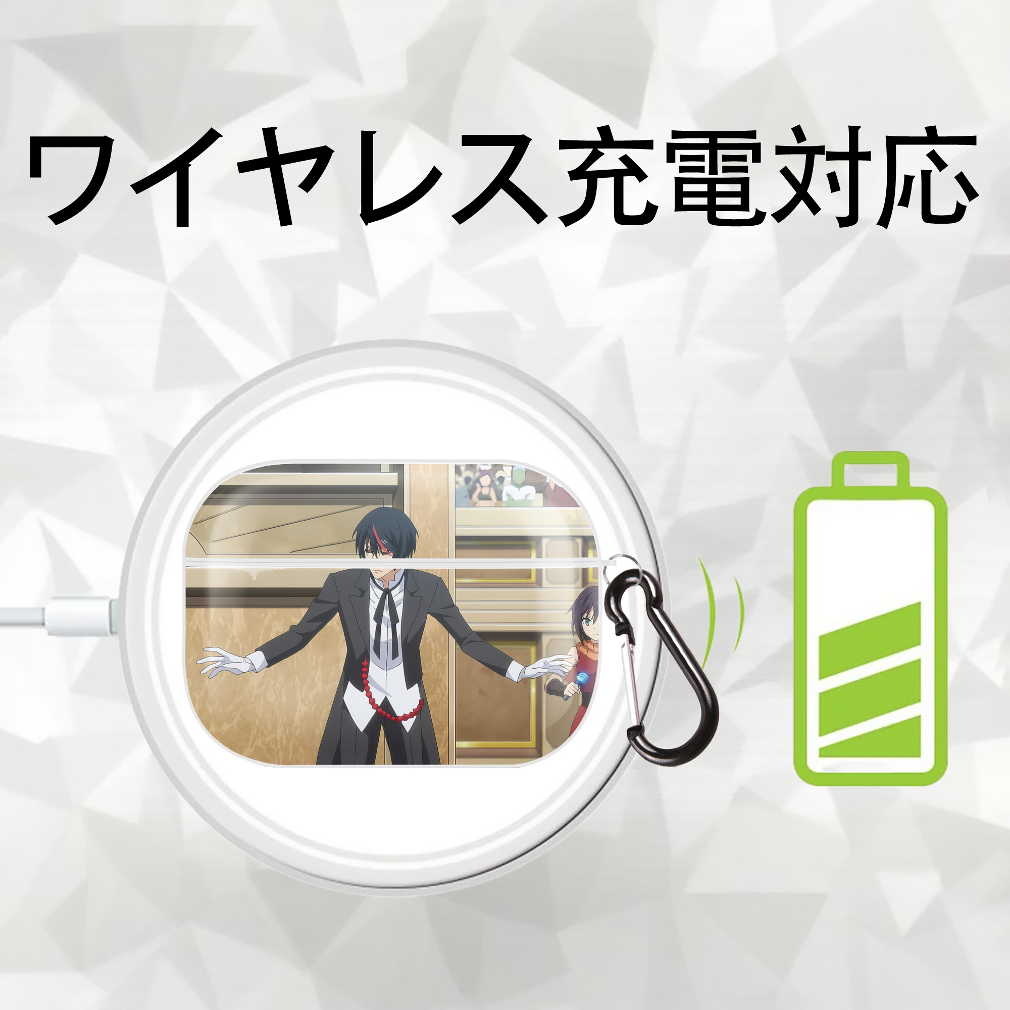 転スラ Regarding Reincarnated to Slime 【AirPods Pro用】ハードシェル保護ケース 耐衝撃・防指紋・カラビナ付き商品仕様
