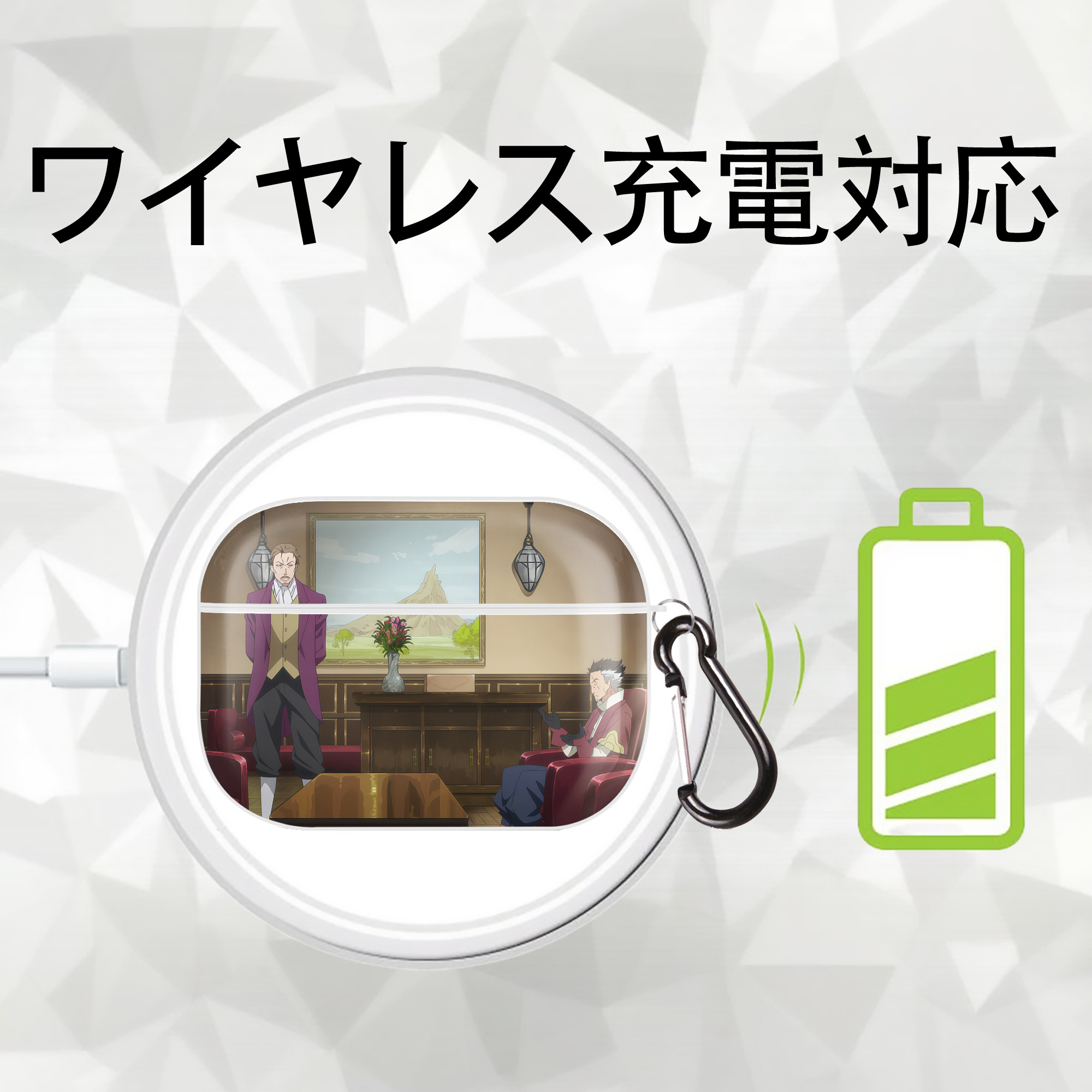 転スラ Regarding Reincarnated to Slime 【AirPods Pro用】ハードシェル保護ケース 耐衝撃・防指紋・カラビナ付き商品仕様