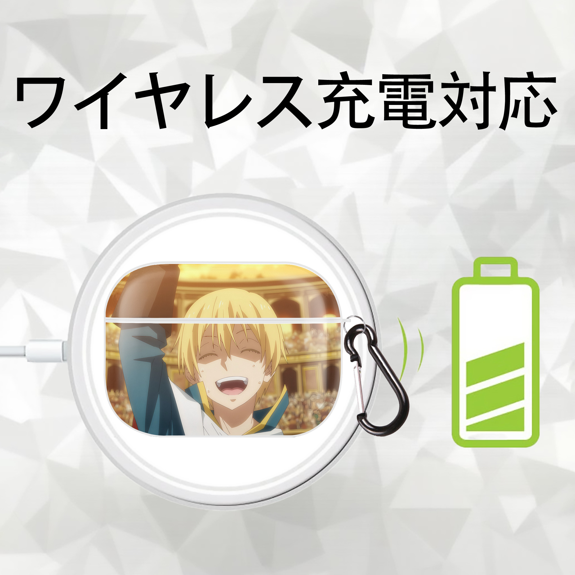 転スラ Regarding Reincarnated to Slime 【AirPods Pro用】ハードシェル保護ケース 耐衝撃・防指紋・カラビナ付き商品仕様