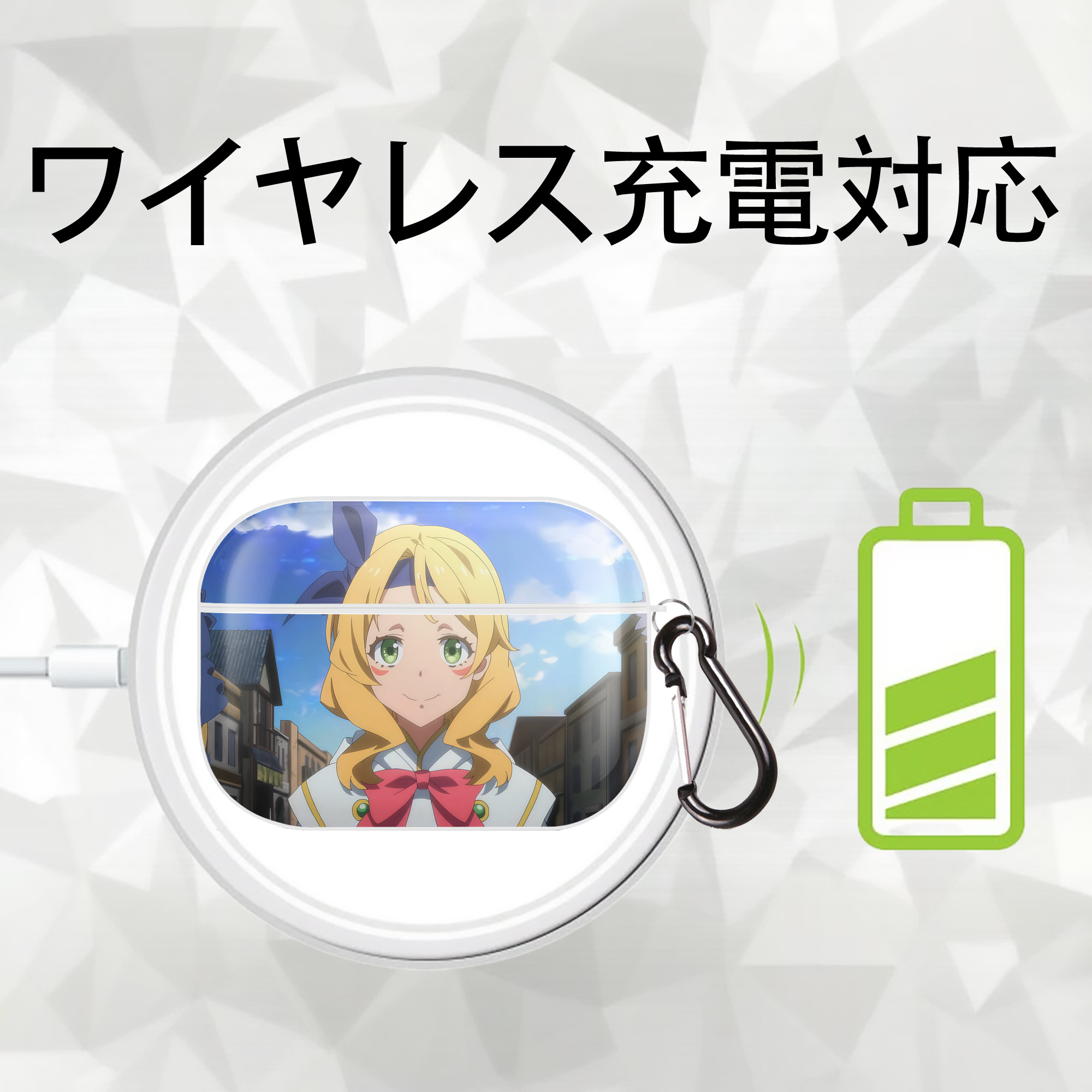転スラ Regarding Reincarnated to Slime 【AirPods Pro用】ハードシェル保護ケース 耐衝撃・防指紋・カラビナ付き商品仕様