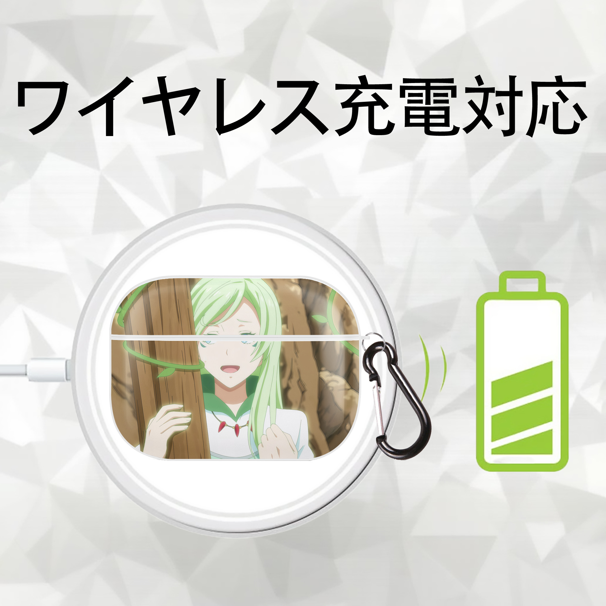 転スラ Regarding Reincarnated to Slime 【AirPods Pro用】ハードシェル保護ケース 耐衝撃・防指紋・カラビナ付き商品仕様